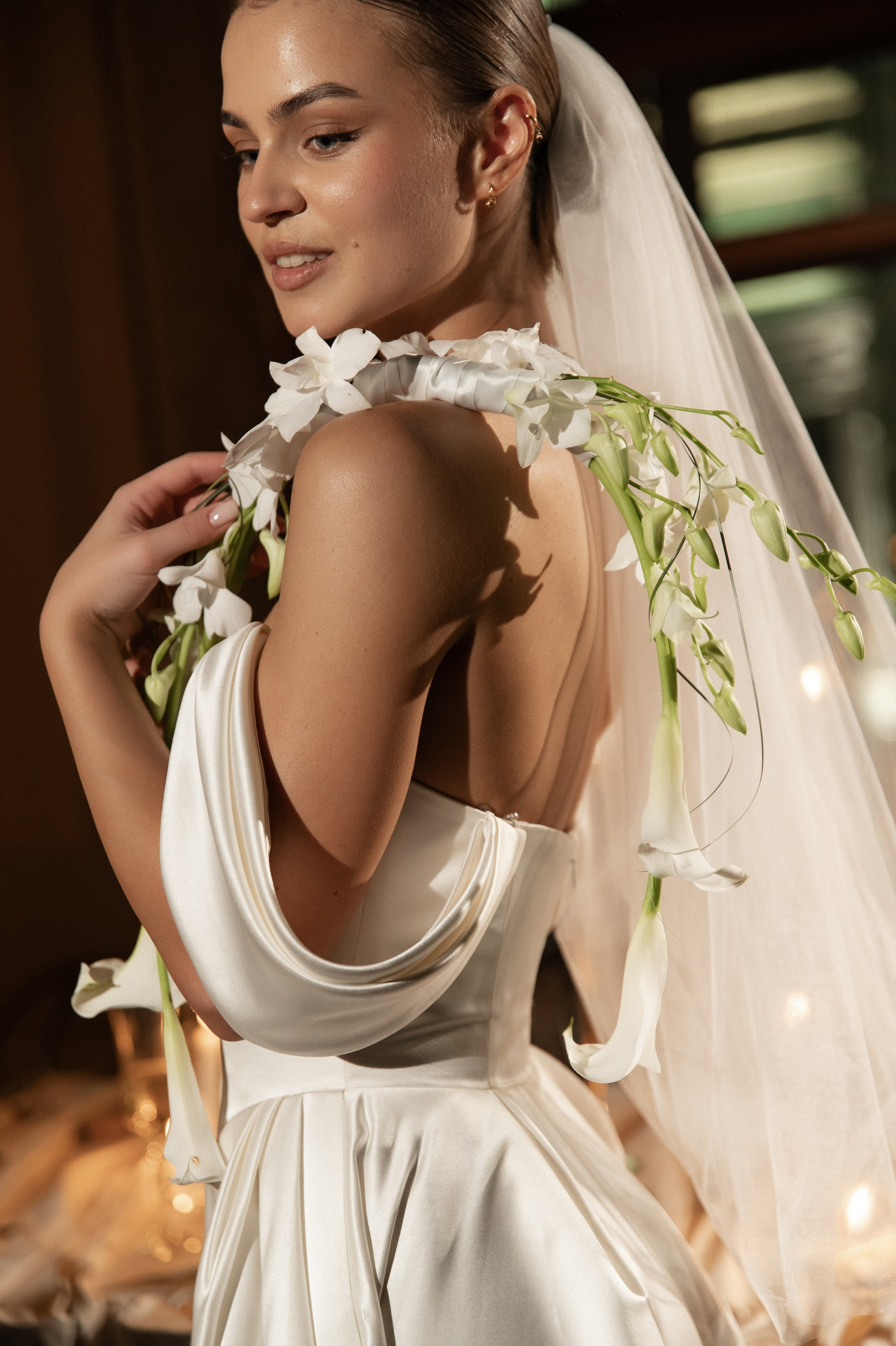 Камерный свадебный ужин при свечах в старинном особняке в фотостудии 21. Kult. Ярослава Ерина — свадебный фотограф в Москве