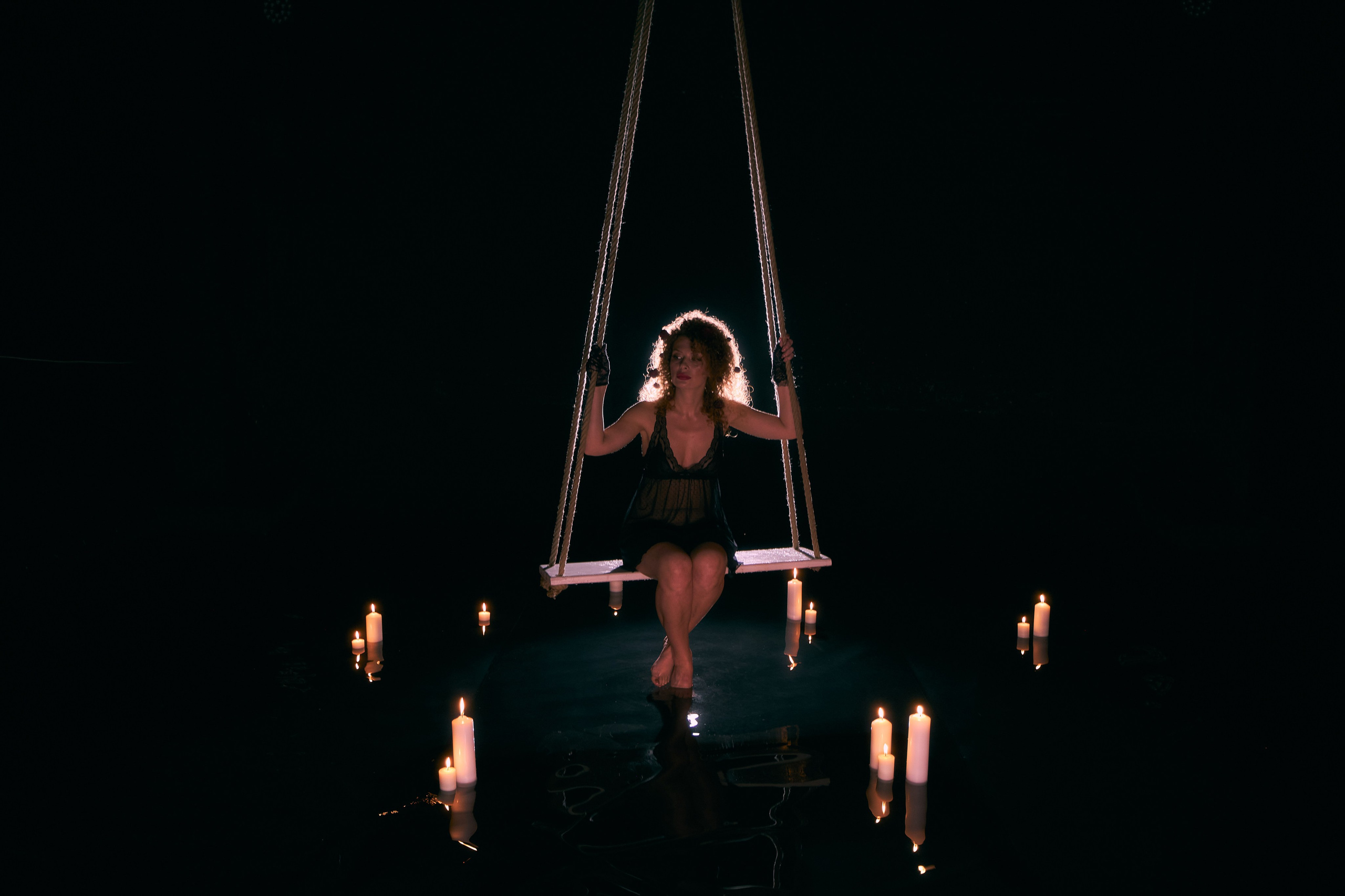 Фотосессия в будуарном стиле в аква-студии. Анна Потявина. Фотограф Москва