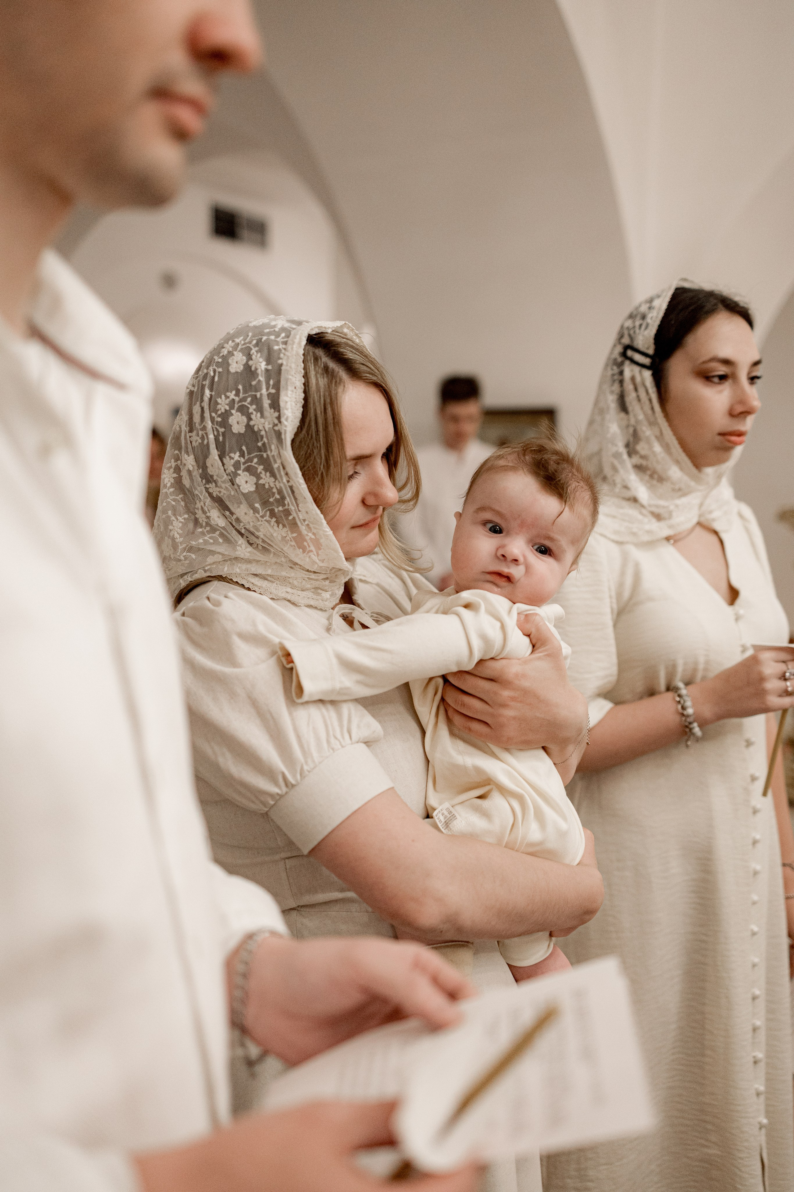 Таинство Крещения Саши. Фотограф новорождённых Newborn Москва