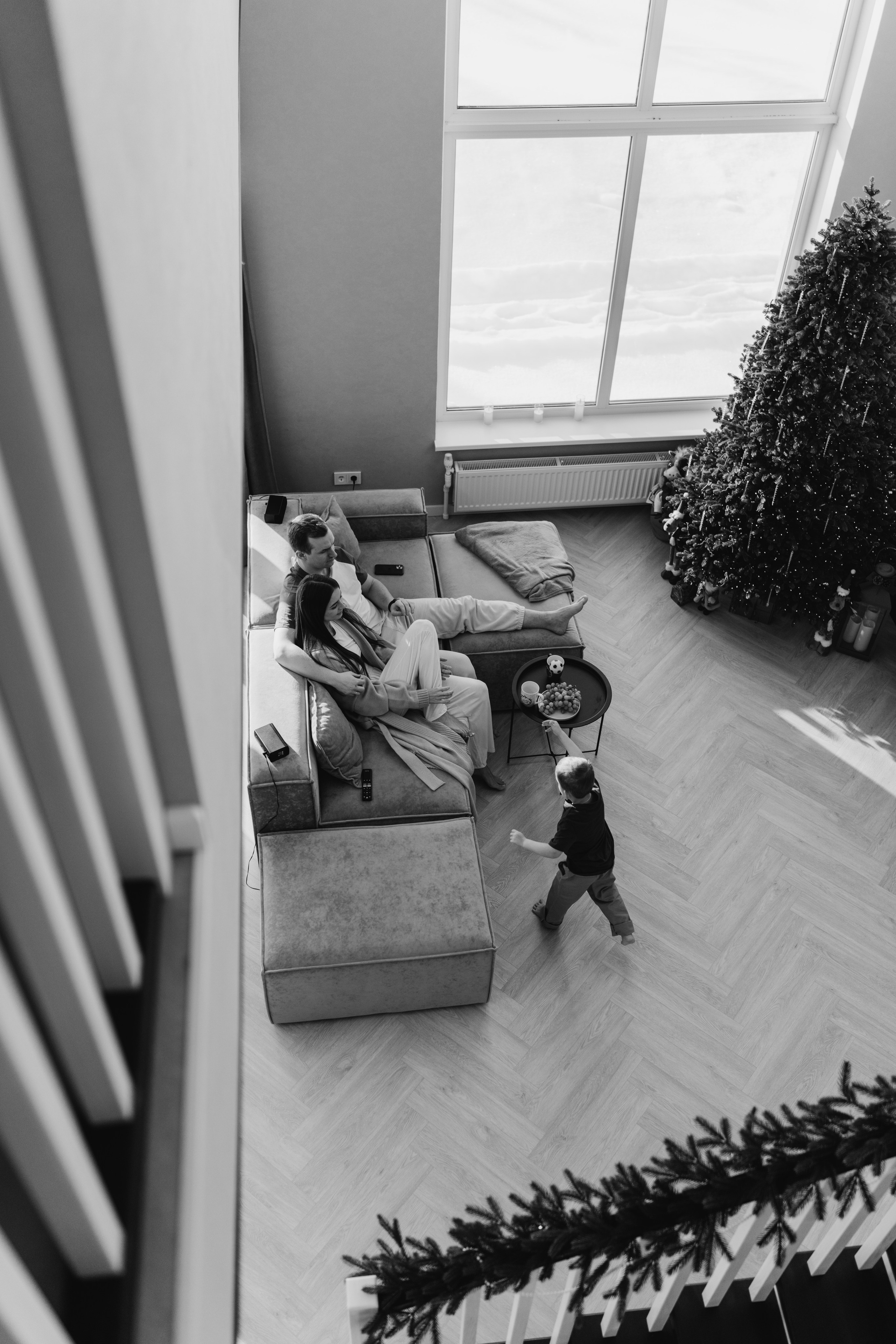 Домашняя съемка семьи Ксении и Алексея. Семейный и портретный фотограф в Санкт-Петербурге Татьяна Гримоть