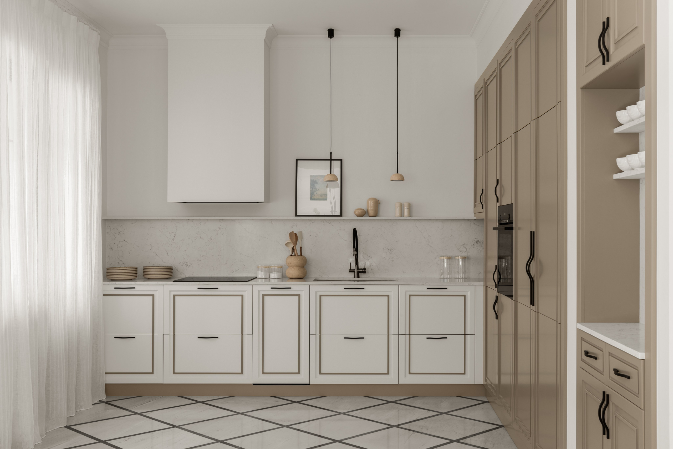 Профессиональная фотосъёмка дизайна интерьера коттеджа в г. Алматы. Роман Якунин — интерьерный фотограф в Алматы