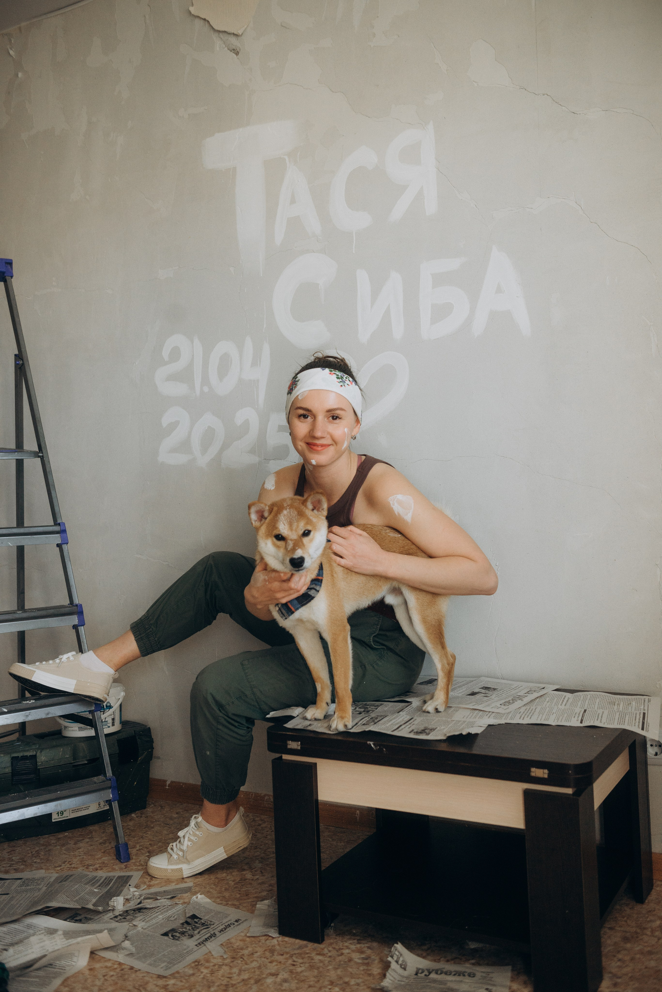 Ремонтники: Тася и Сиба. Ирина Метелица фотограф на Шикотане