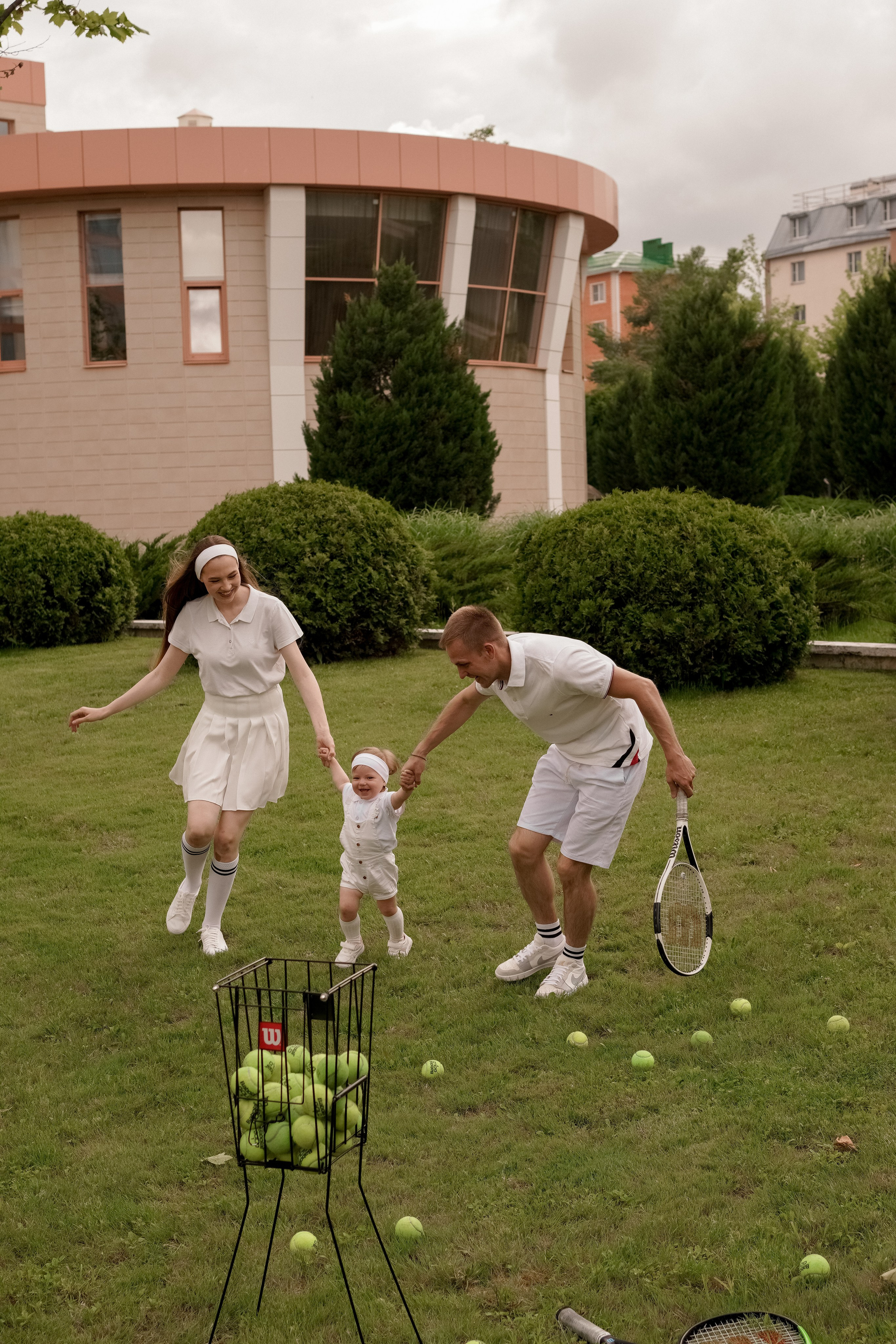 Теннис с семьей. Свадебный и семейный фотограф Афанасьева Анна в Кисловодске