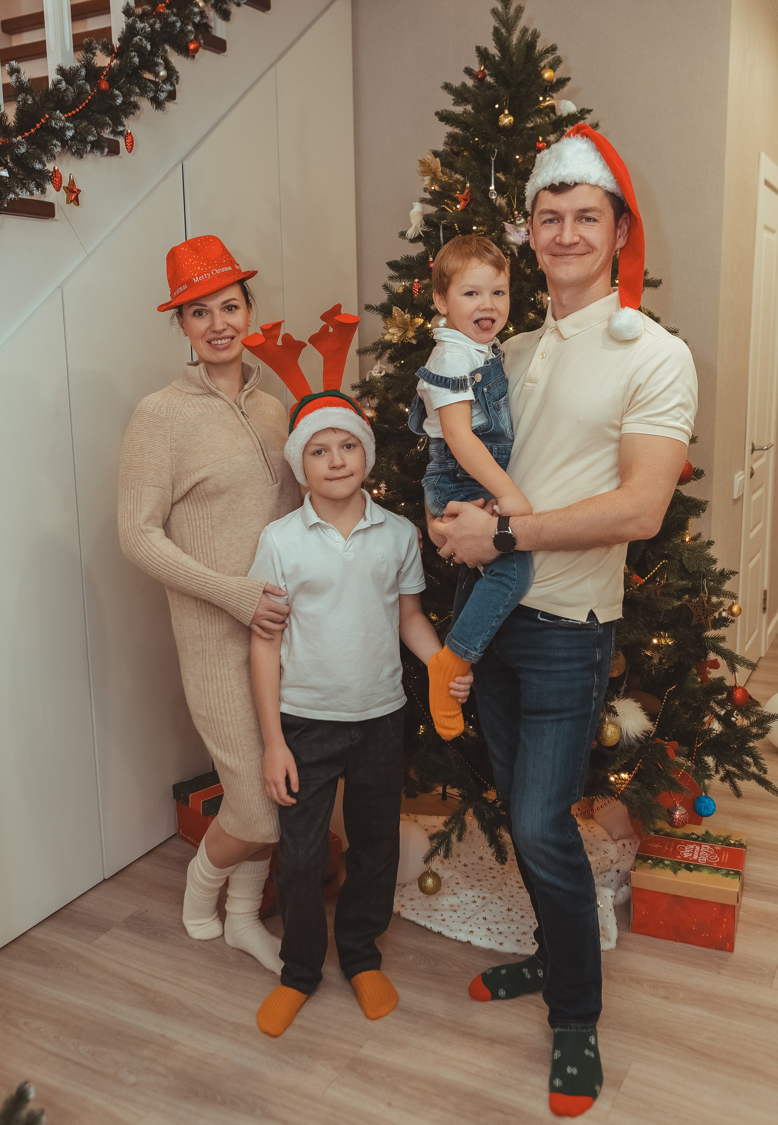 Новый год в кругу семьи (домашняя съемка). Вера Соколова фотограф Воронеж