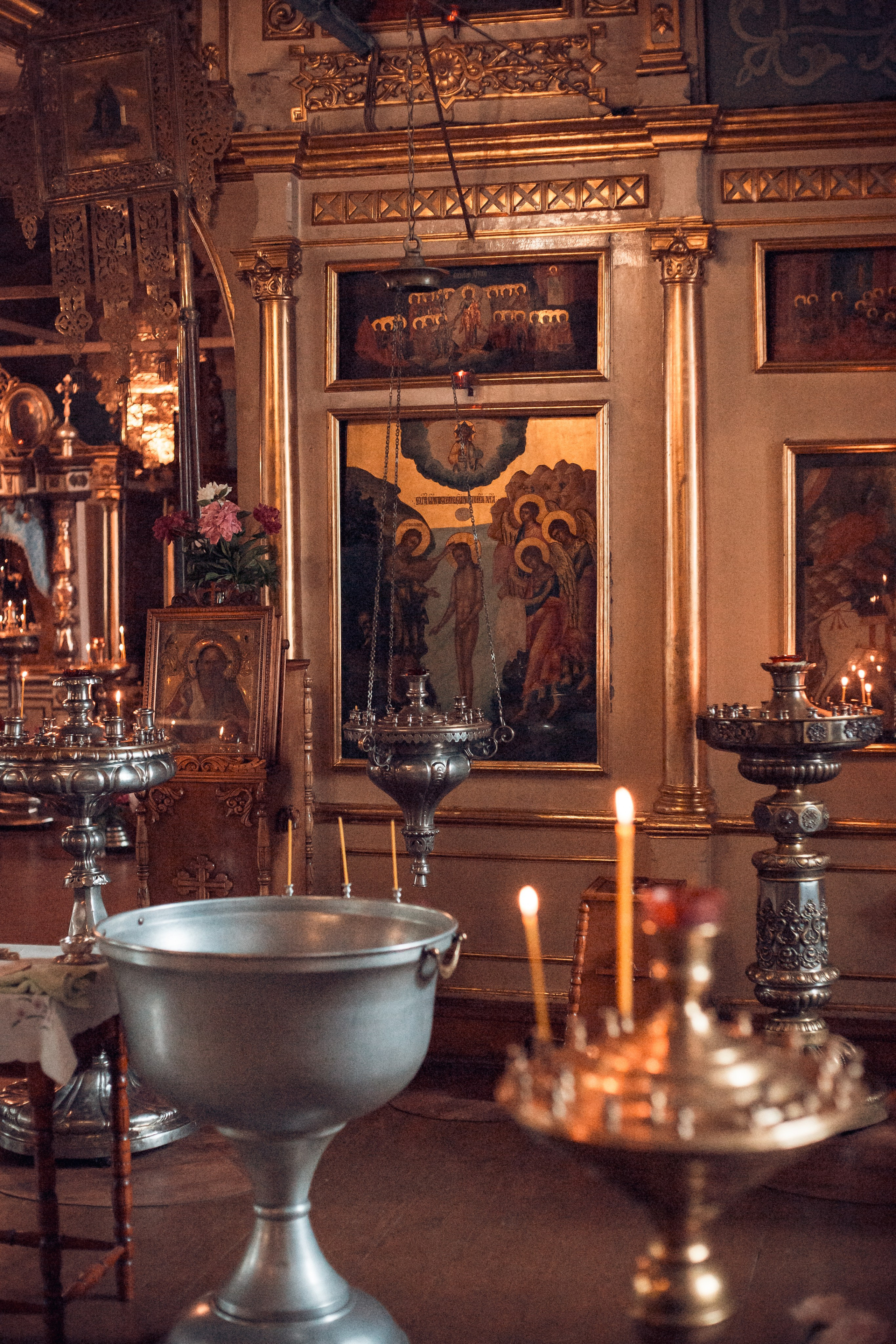 Крещение Артемия в Георгиевской церкви Калуги