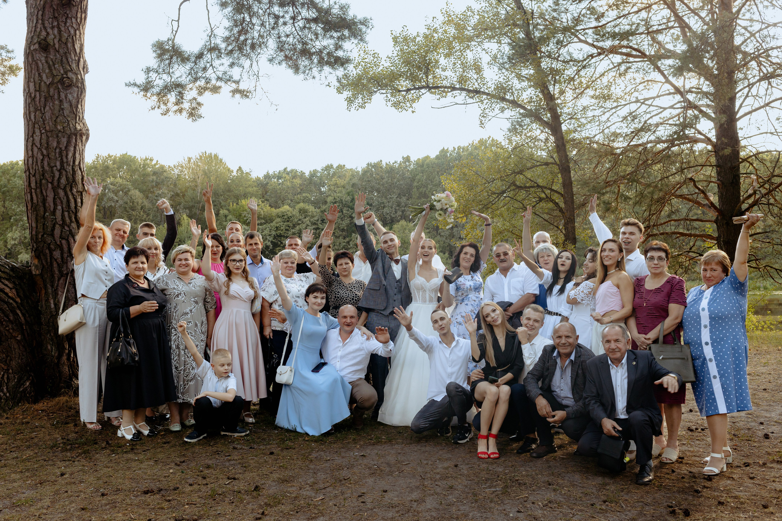 Летняя свадебная фотосессия