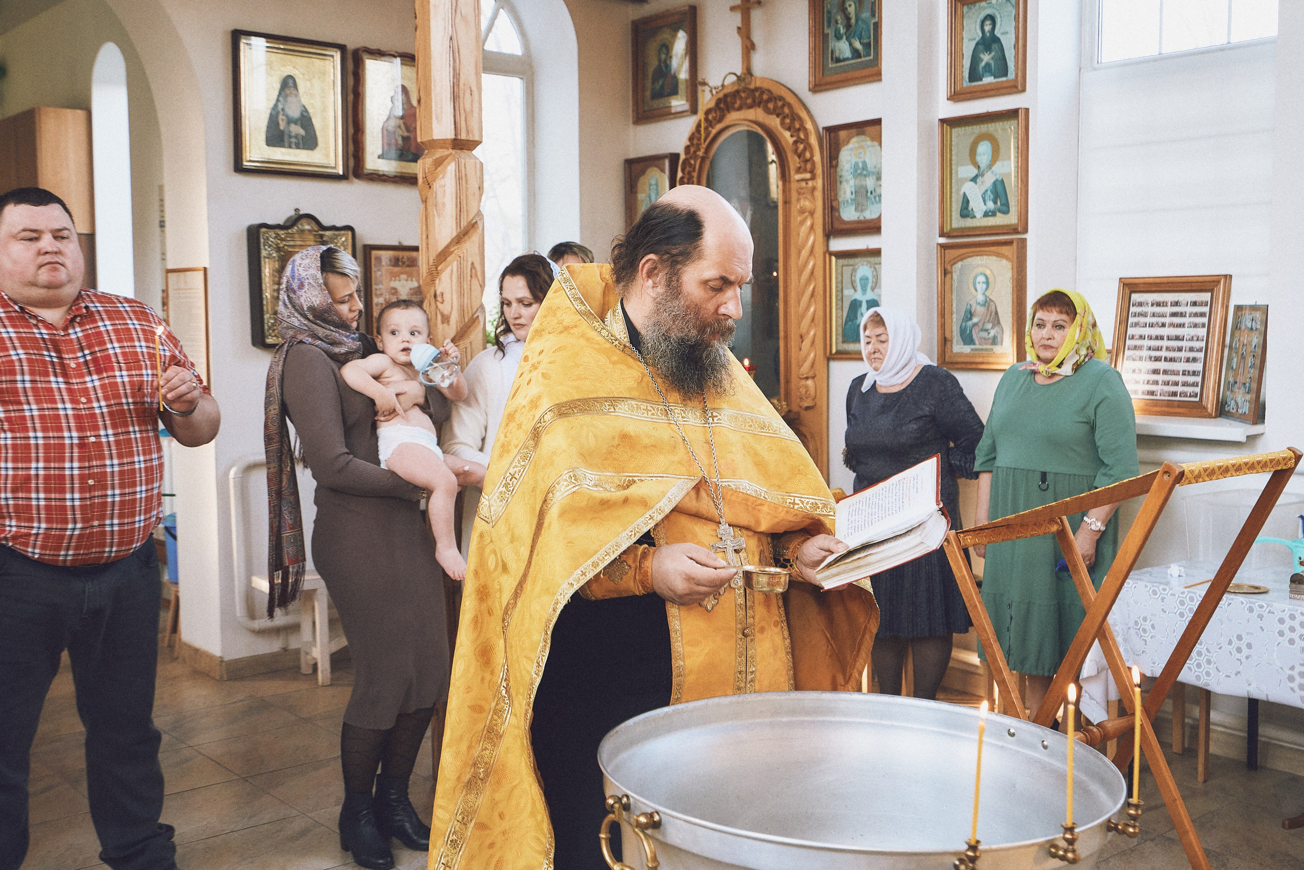 Крещение Дениса. Петр Ступень. Свадебное, семейное фото и видео. Москва. Краснодар