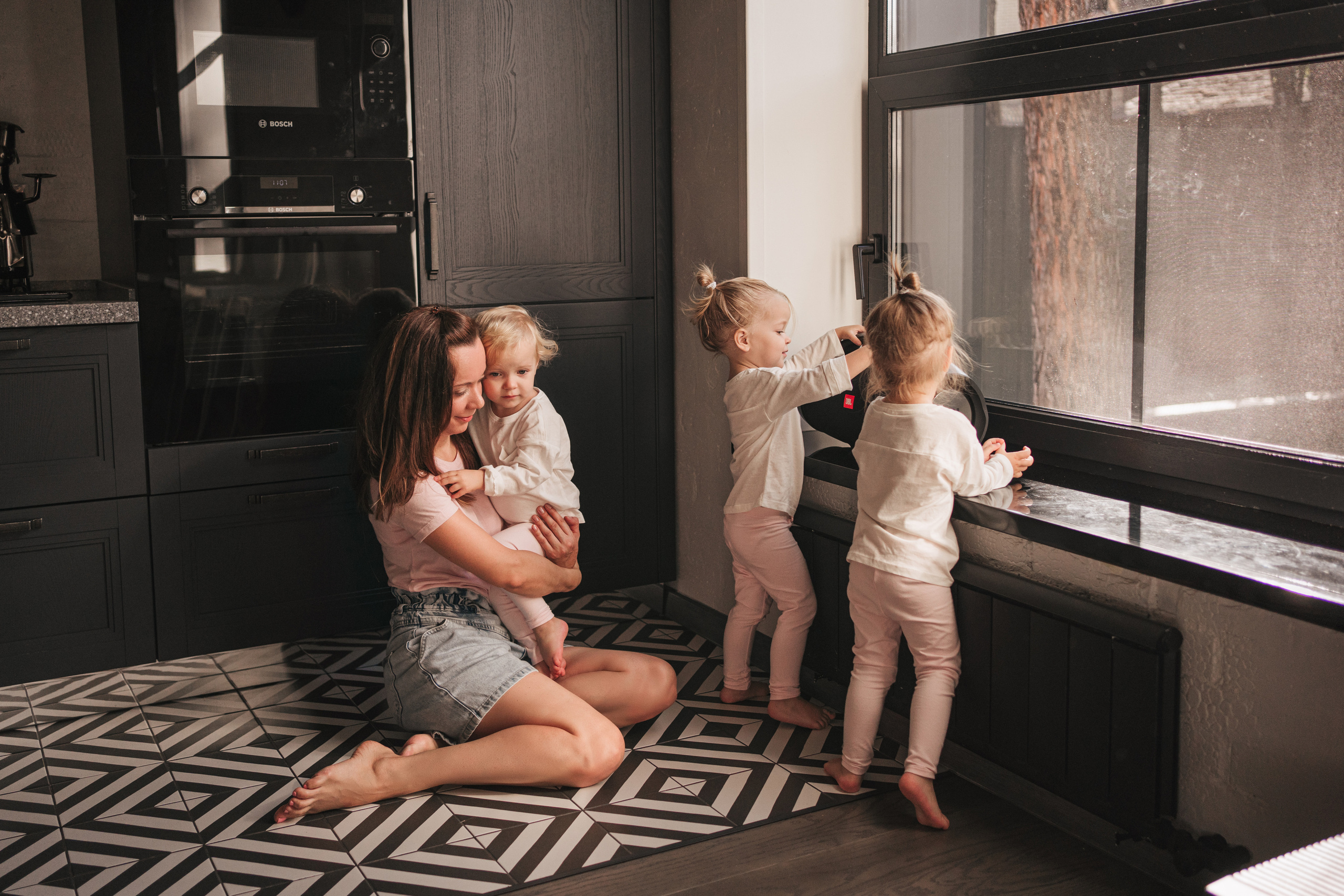 Тройняшки София, Марта, Катюша и их родители. Семейный фотограф Новосибирск. Семейный фотограф, фотосессия беременности в Новосибирске Кристина Киб