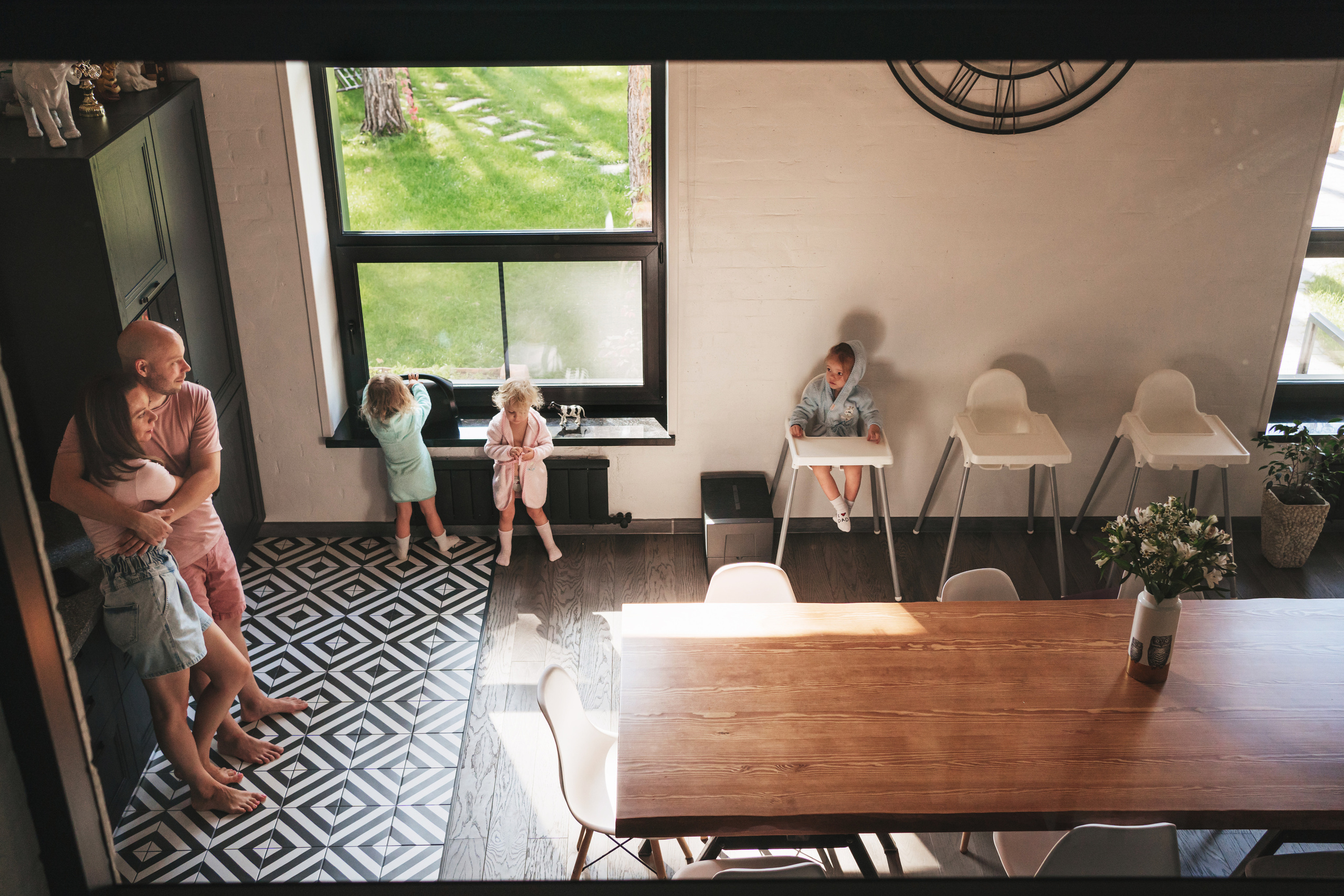 Тройняшки София, Марта, Катюша и их родители. Семейный фотограф Новосибирск. Семейный фотограф, фотосессия беременности в Новосибирске Кристина Киб