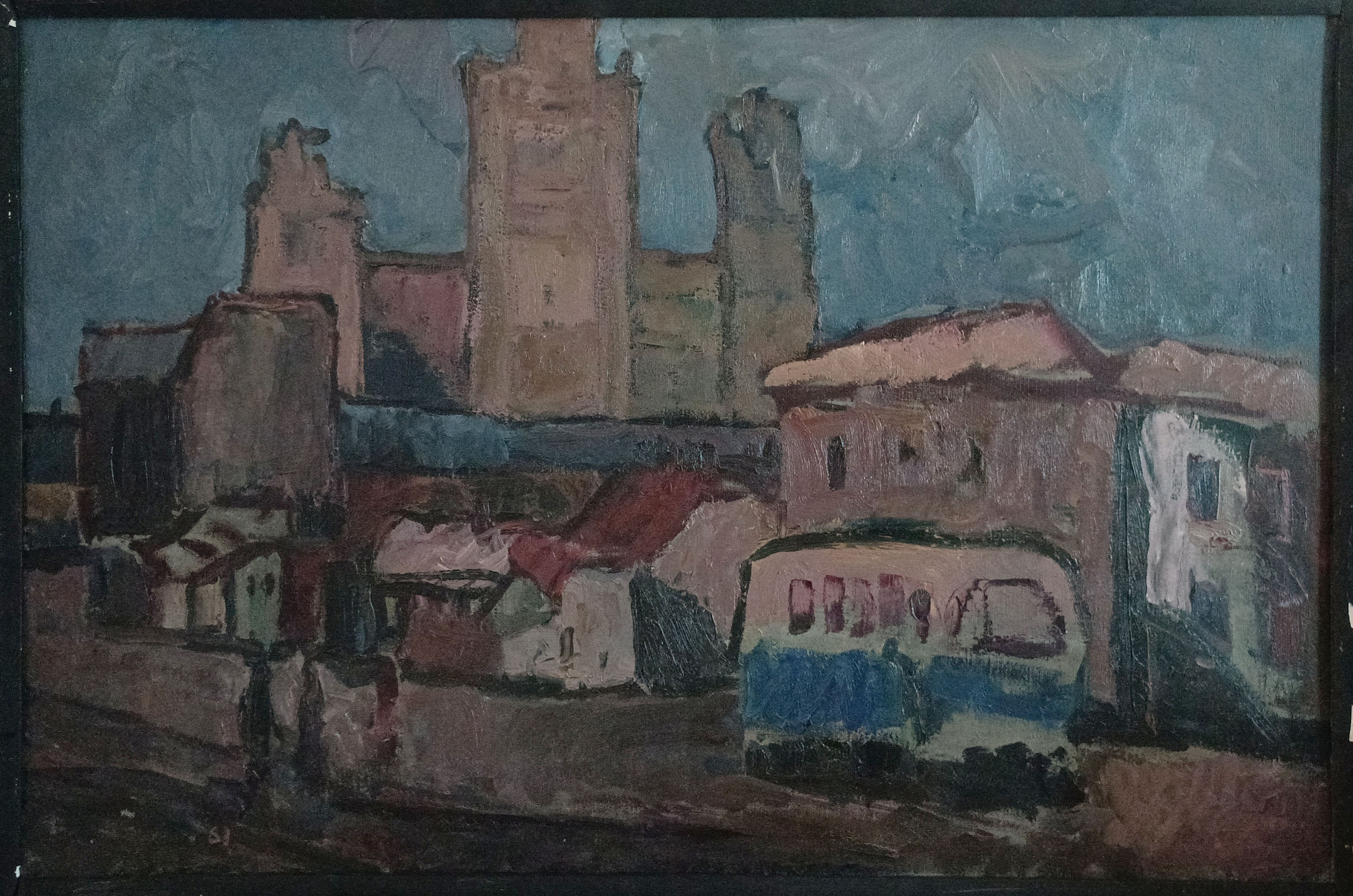 «Городская улица» 1961 год. Художник Величко Вадим Семёнович