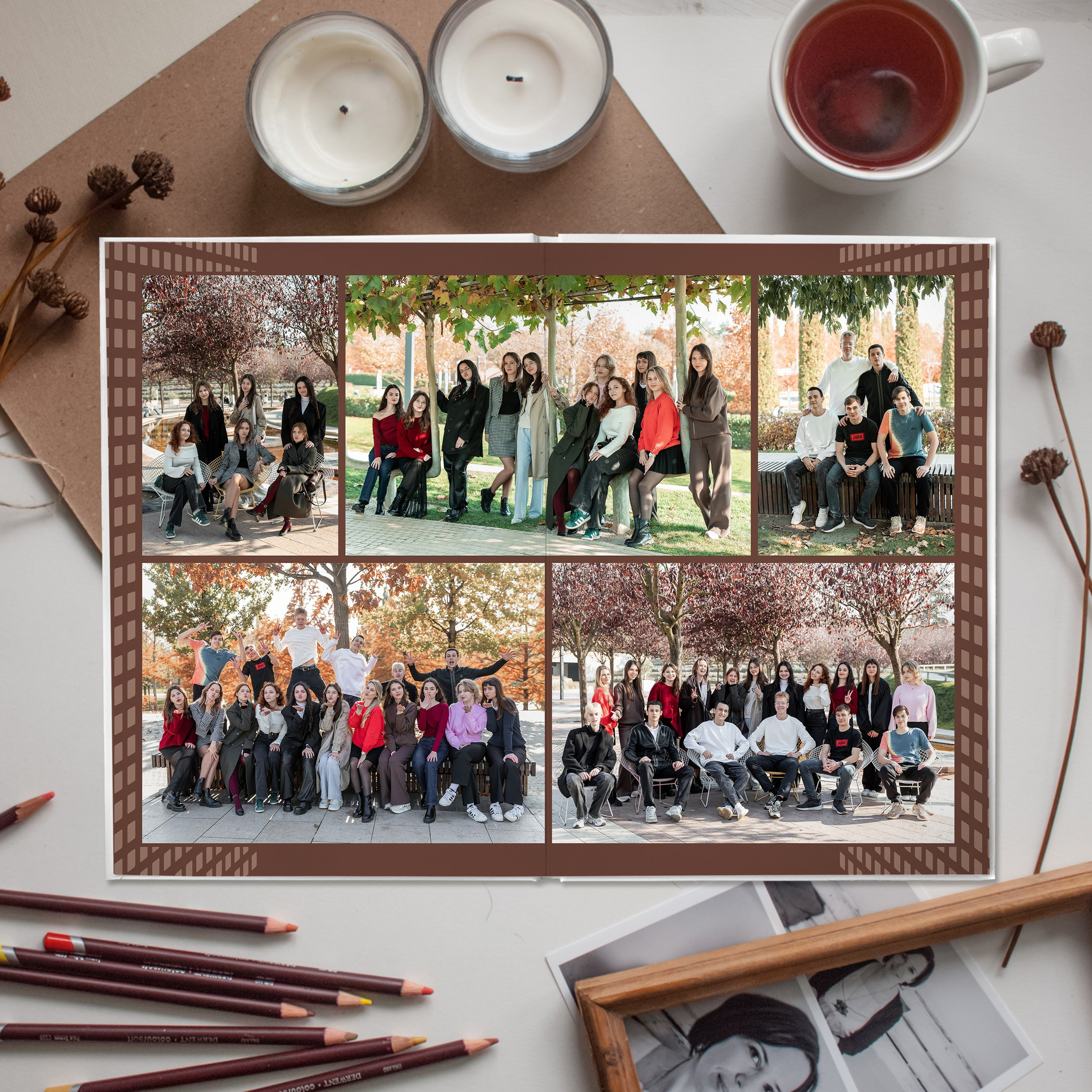 Альбом 9-11 класса (4 разворота). ФОТОГРАФ ВЫПУСКНЫХ АЛЬБОМОВ в Краснодаре Ворчик Татьяна