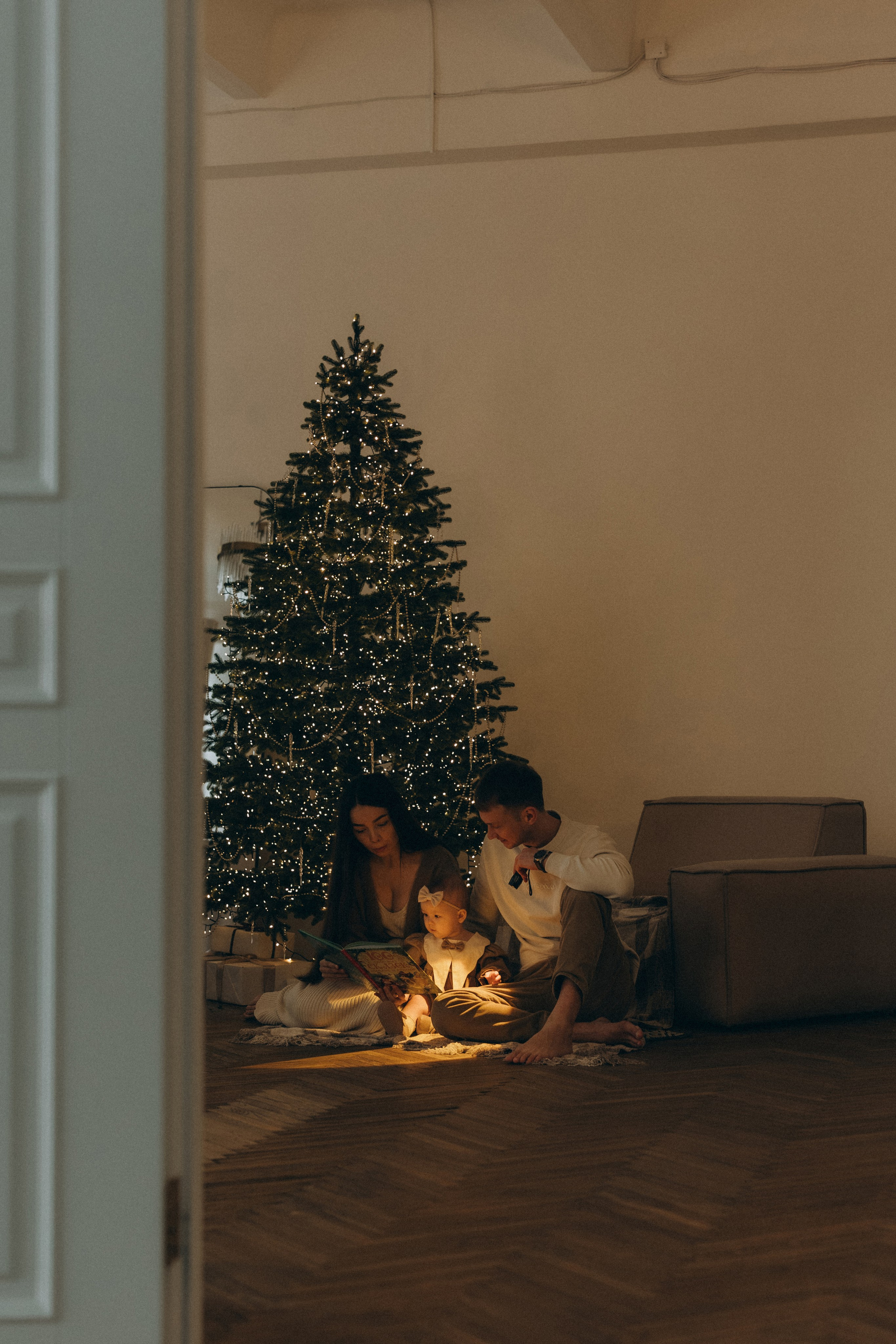 Семейная новогодняя фотосессия. Фотограф Москва Виктория-Антуанетта