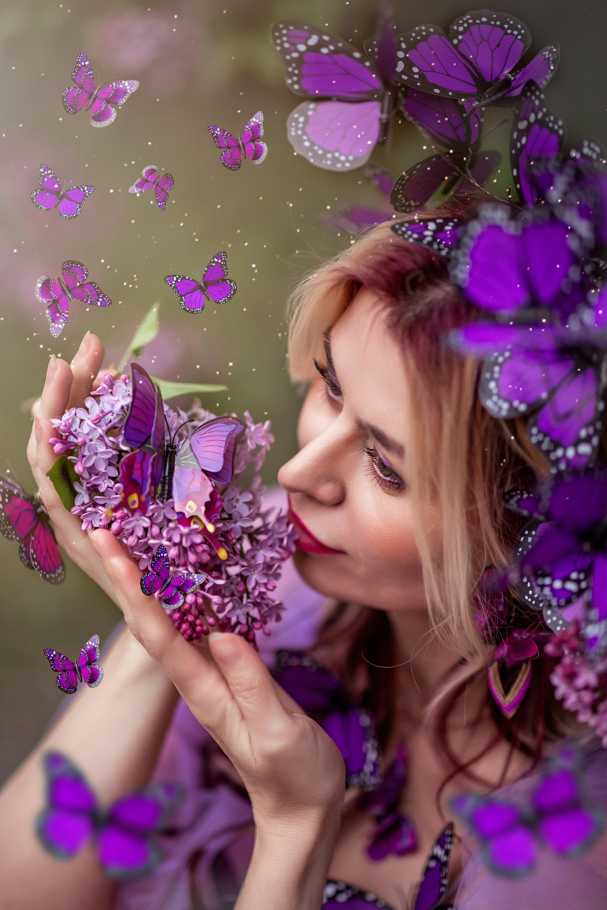 Фотопроект «фиолетовые Бабочки». Фотограф Алина Лебедь