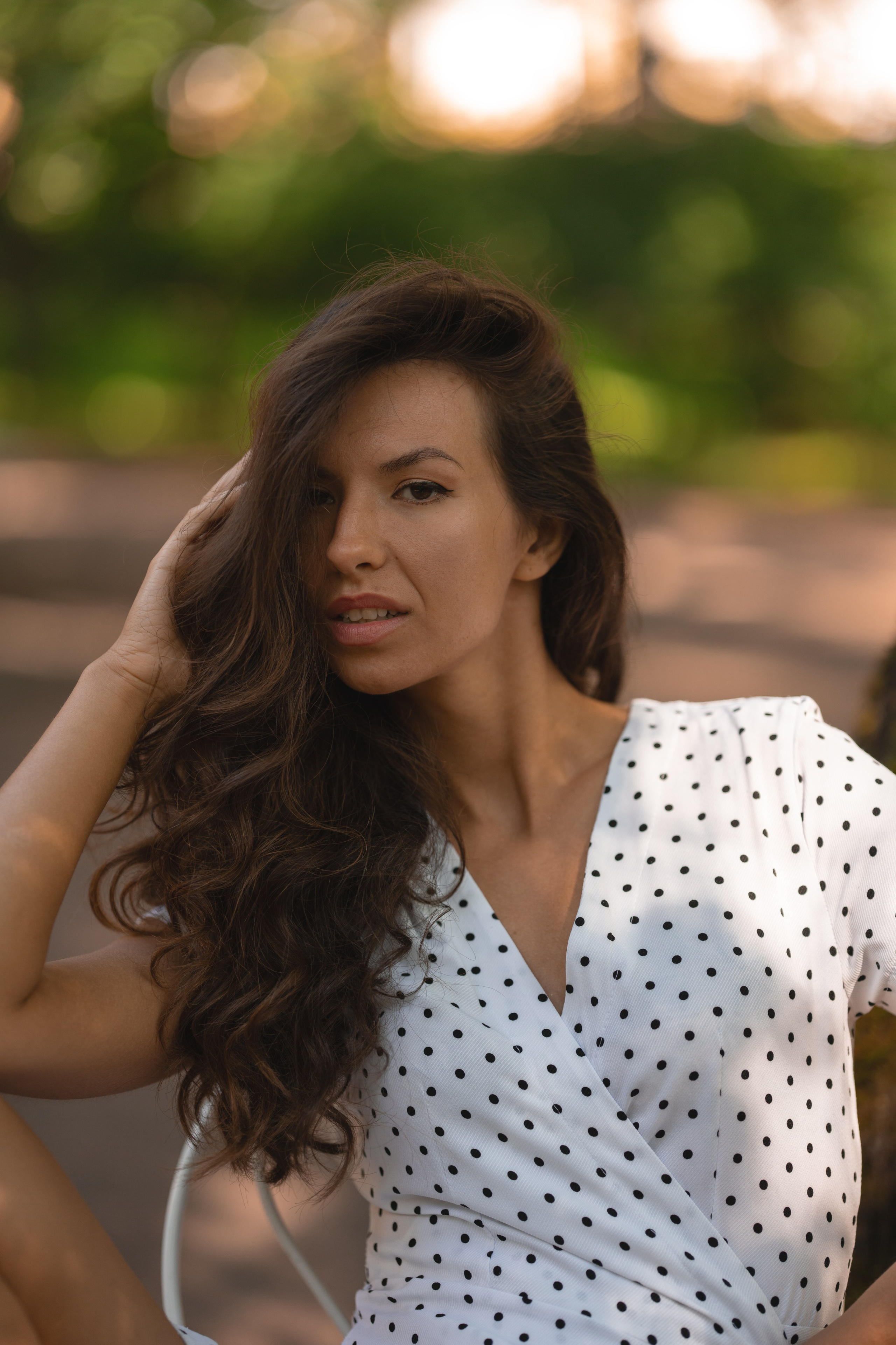 Виолетта в Летнем саду. Семейный и портретный фотограф в Санкт-Петербурге Татьяна Гримоть