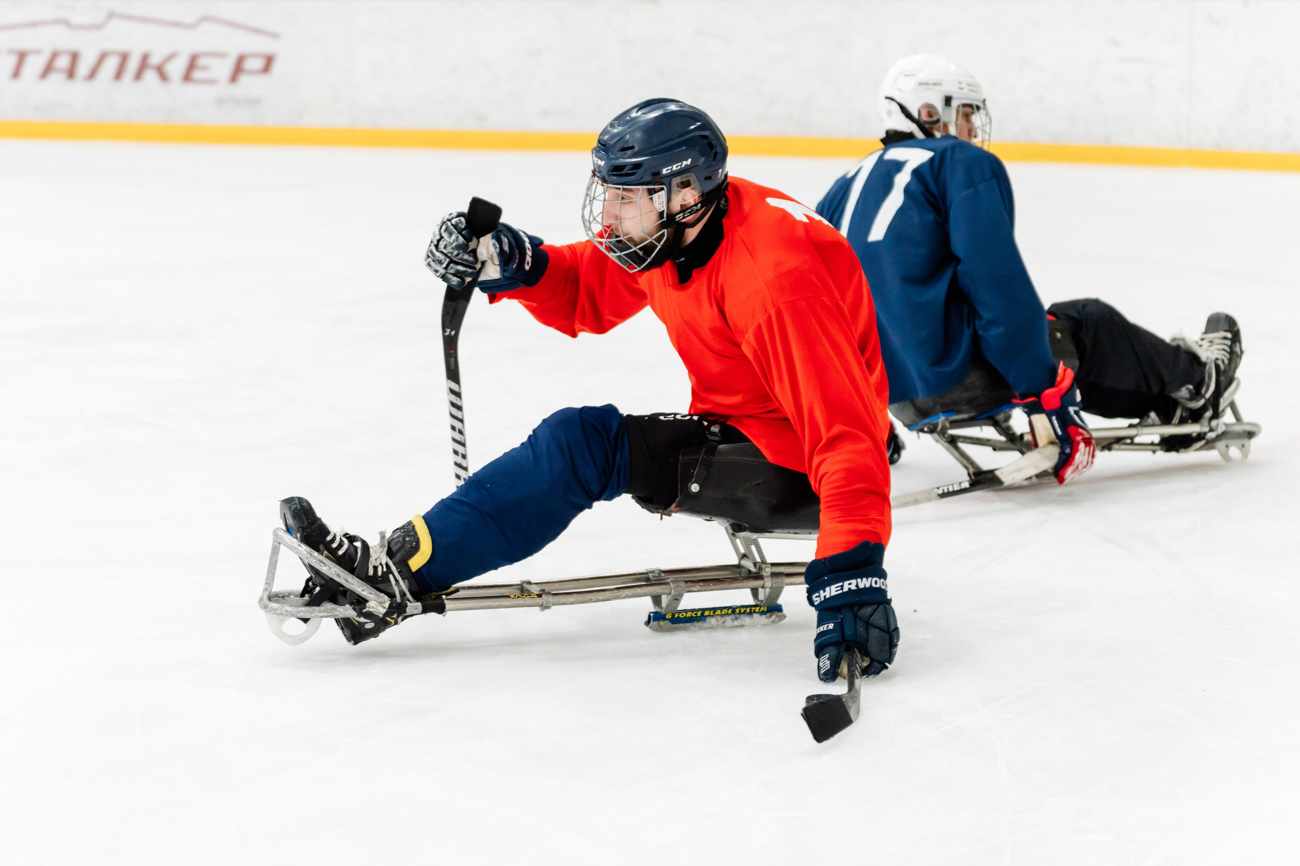 Игра в следж хоккей приуроченная 23.02.26 в арене Сталкер