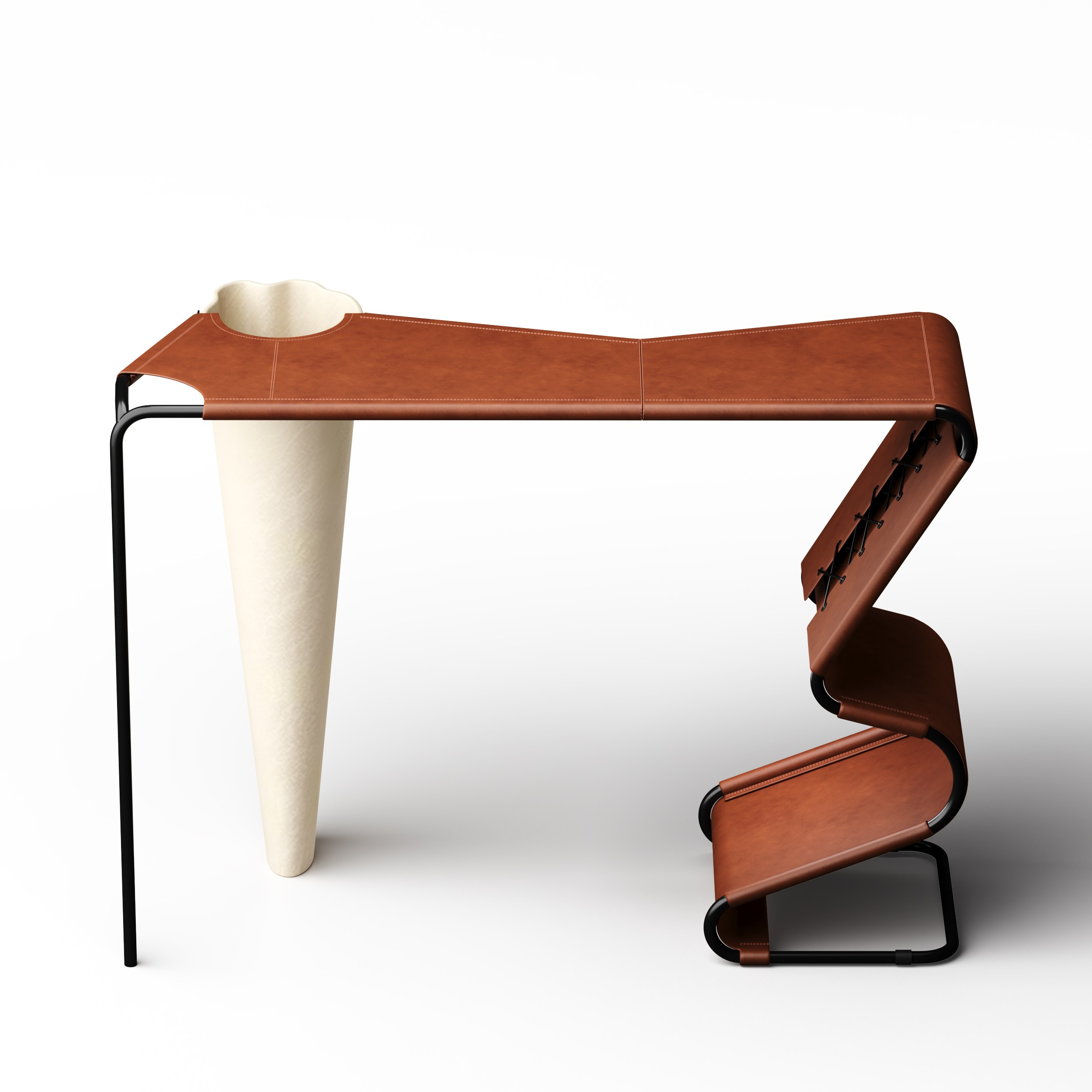 Консоль Eileen cognac 01.1. Nlodesign.com