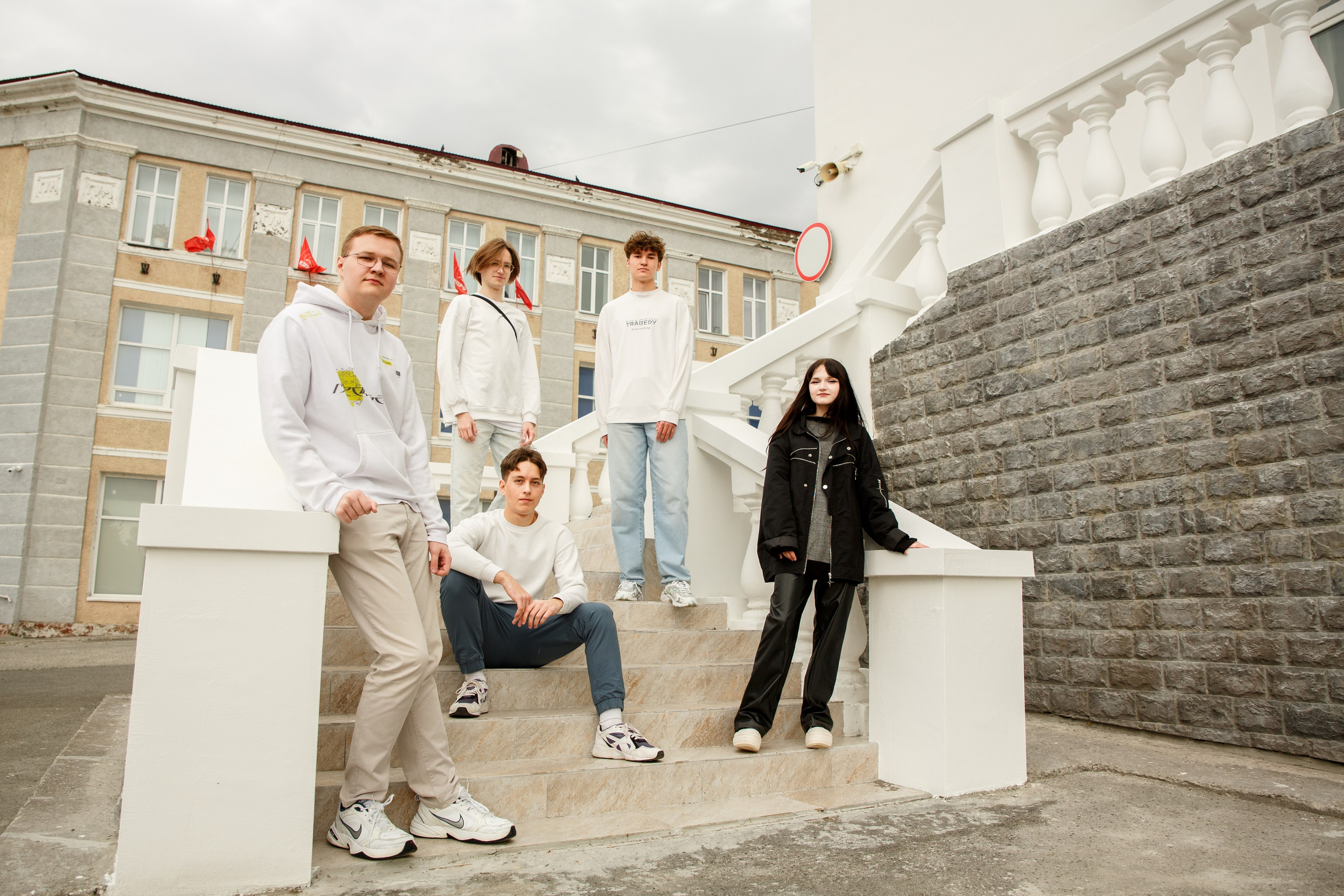 Школьная фотосессия в центре Петропавловска-Камчатского