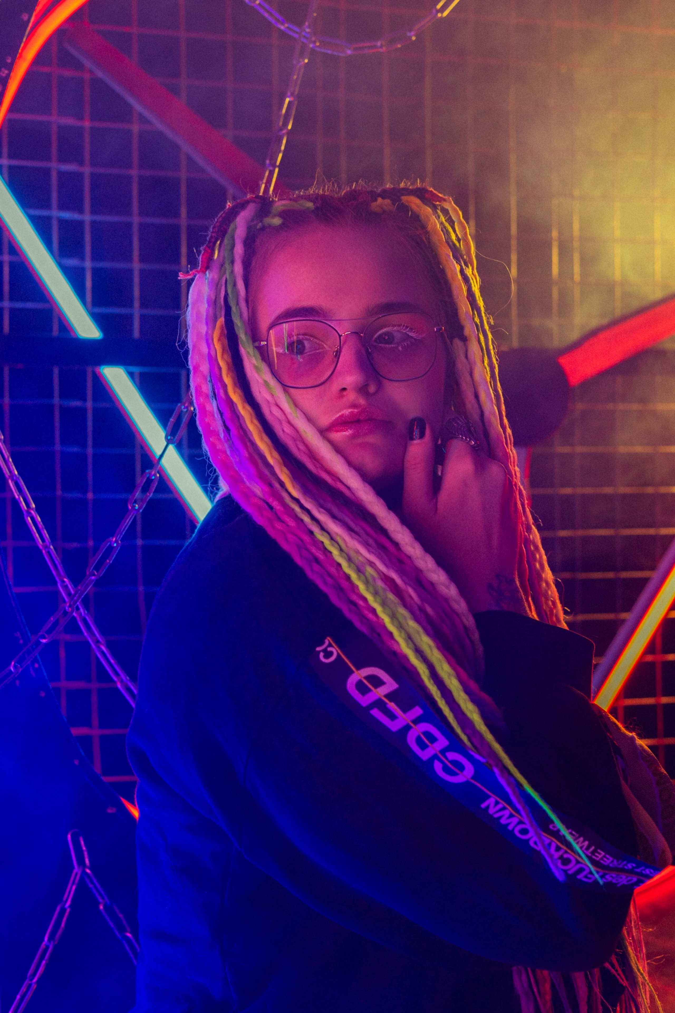 Для Ани | неоновая любовь 💟. Портретный фотограф в Новосибирске