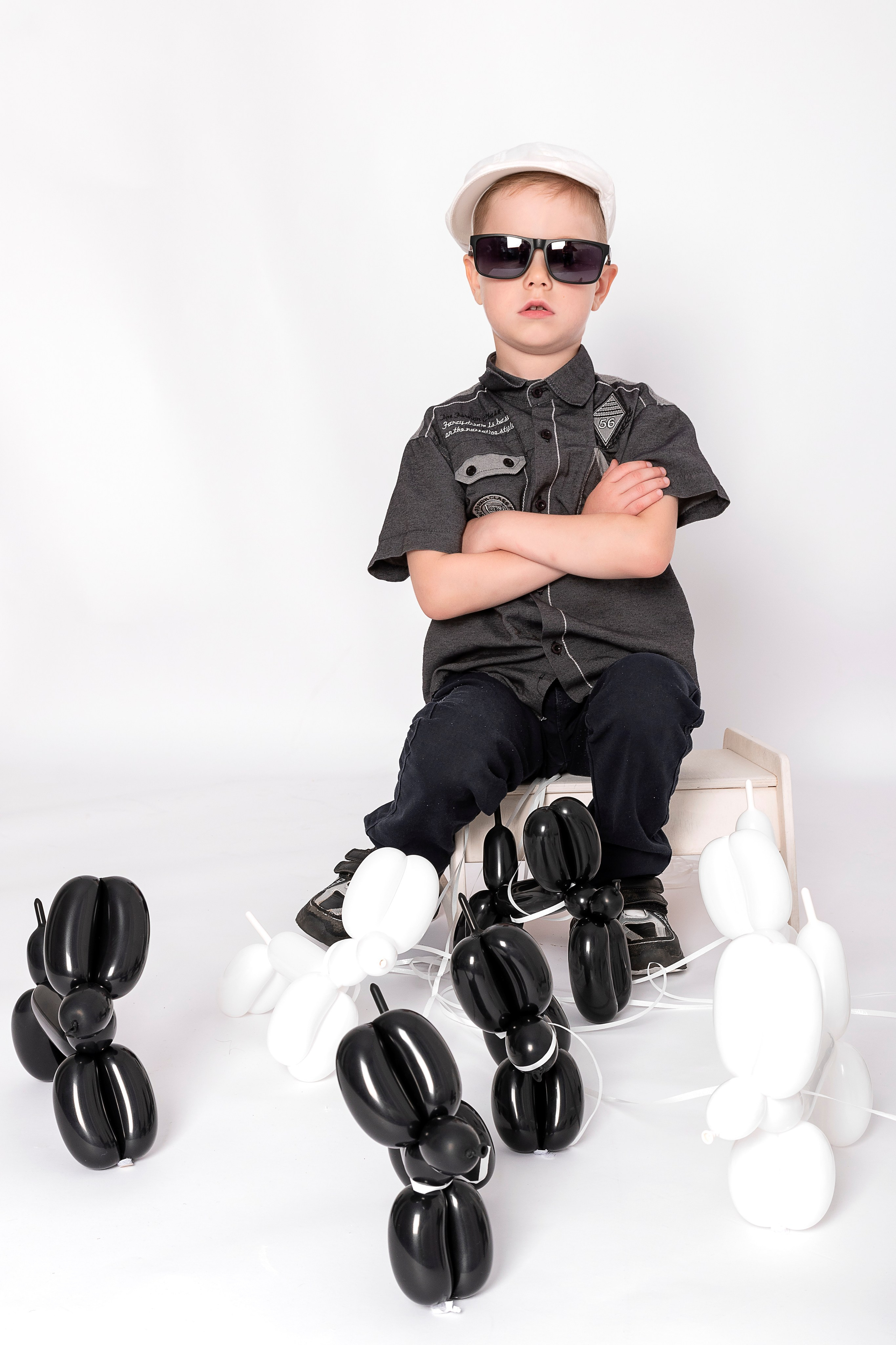 Фотосессия с воздушными собачками для Максима. Фотограф Наталья Жильцова