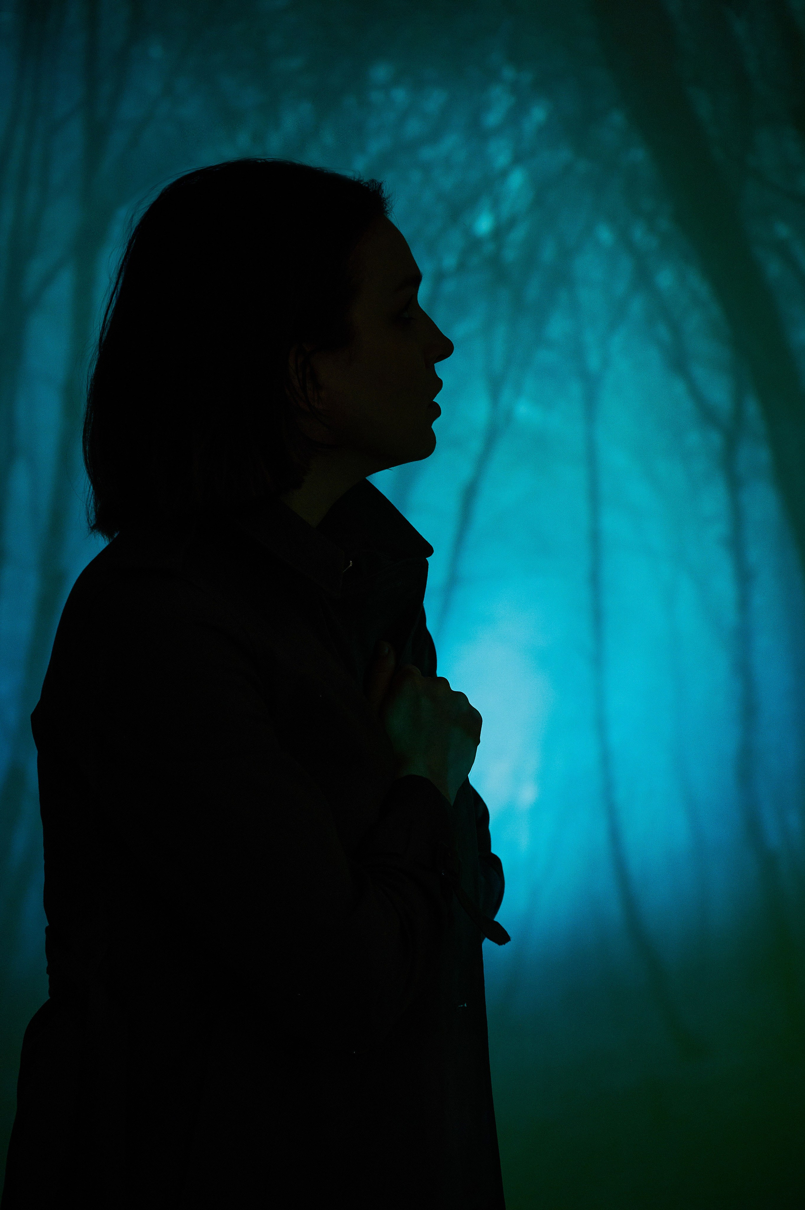 Фотосессия Ксении с проектором