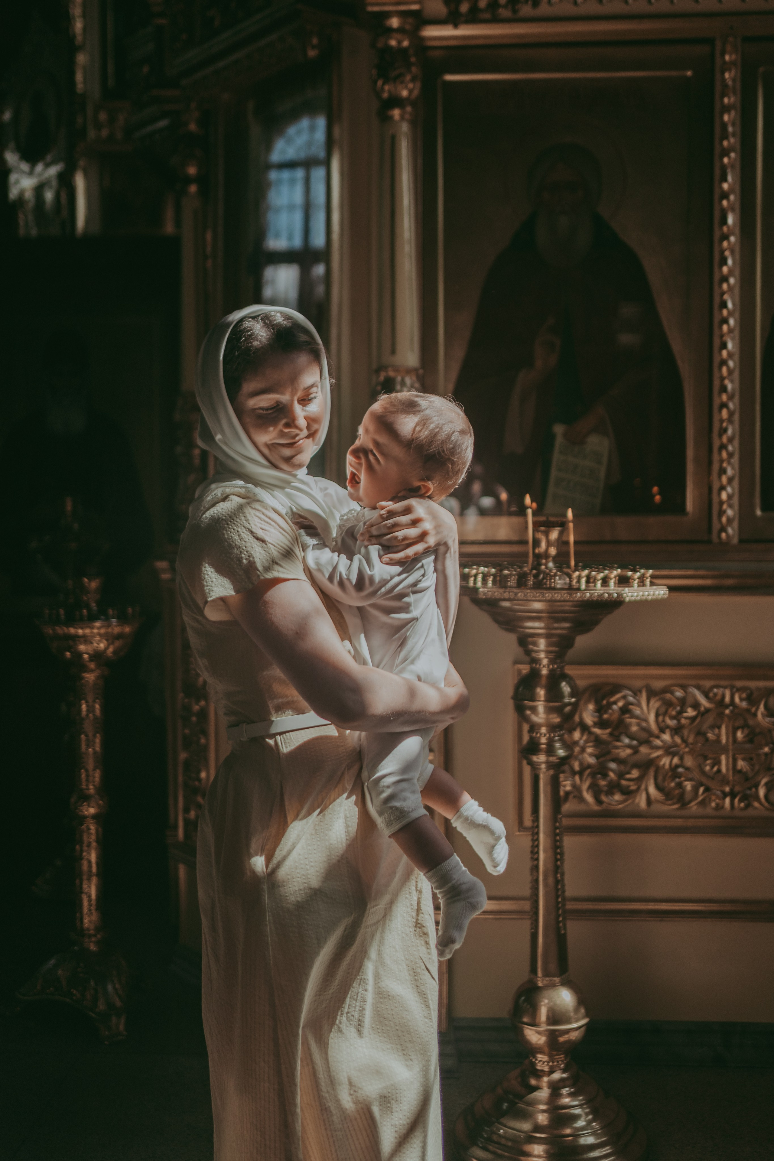 Крещение Стаса. Семейный фотограф в Москве и Подмосковье Иванова Нина