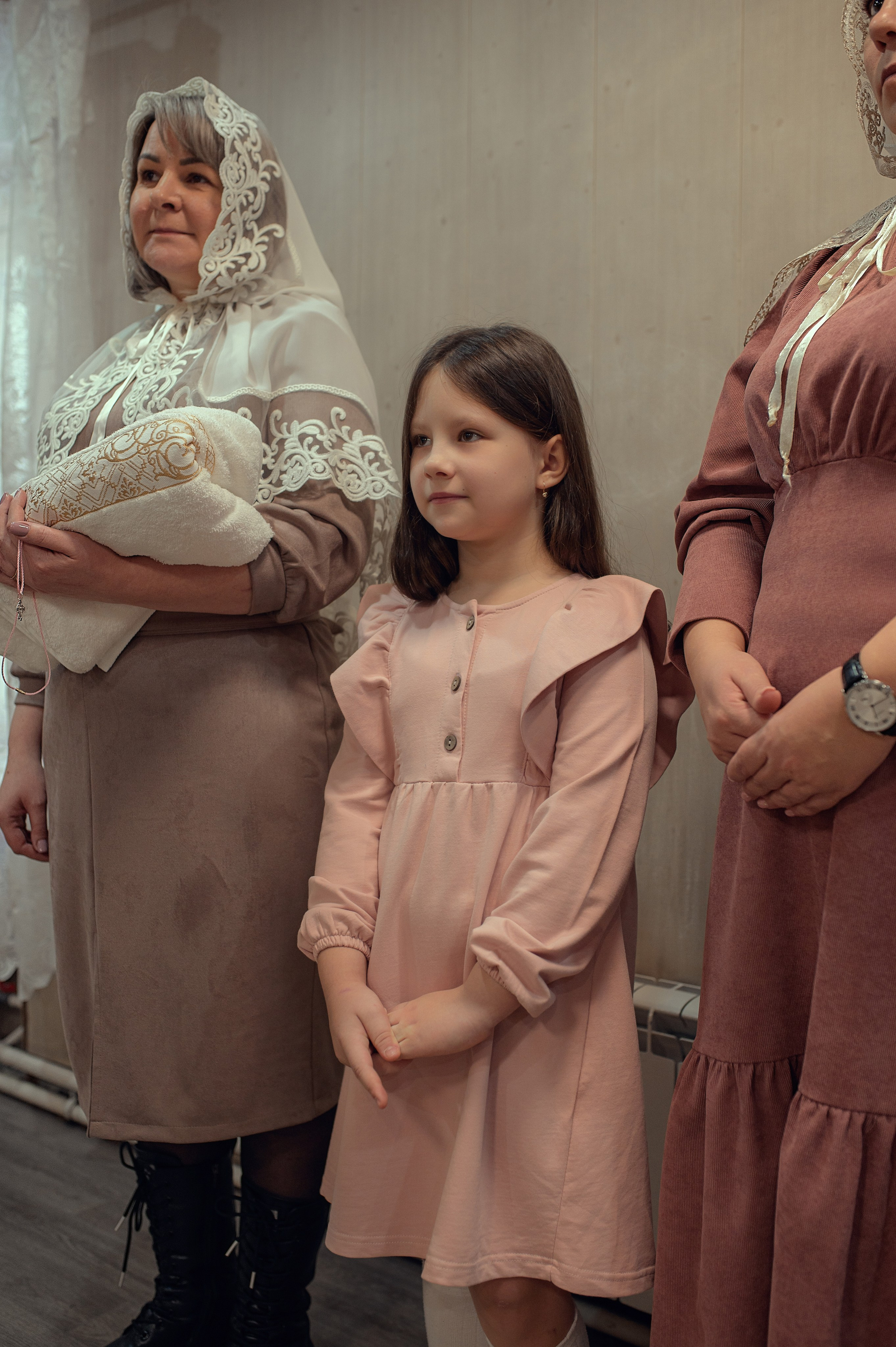 Крещение Розы в Покровском кафедральном соборе. Фотографы крещения/венчания  Красноярск Татьяна и Вячеслав Переваловы