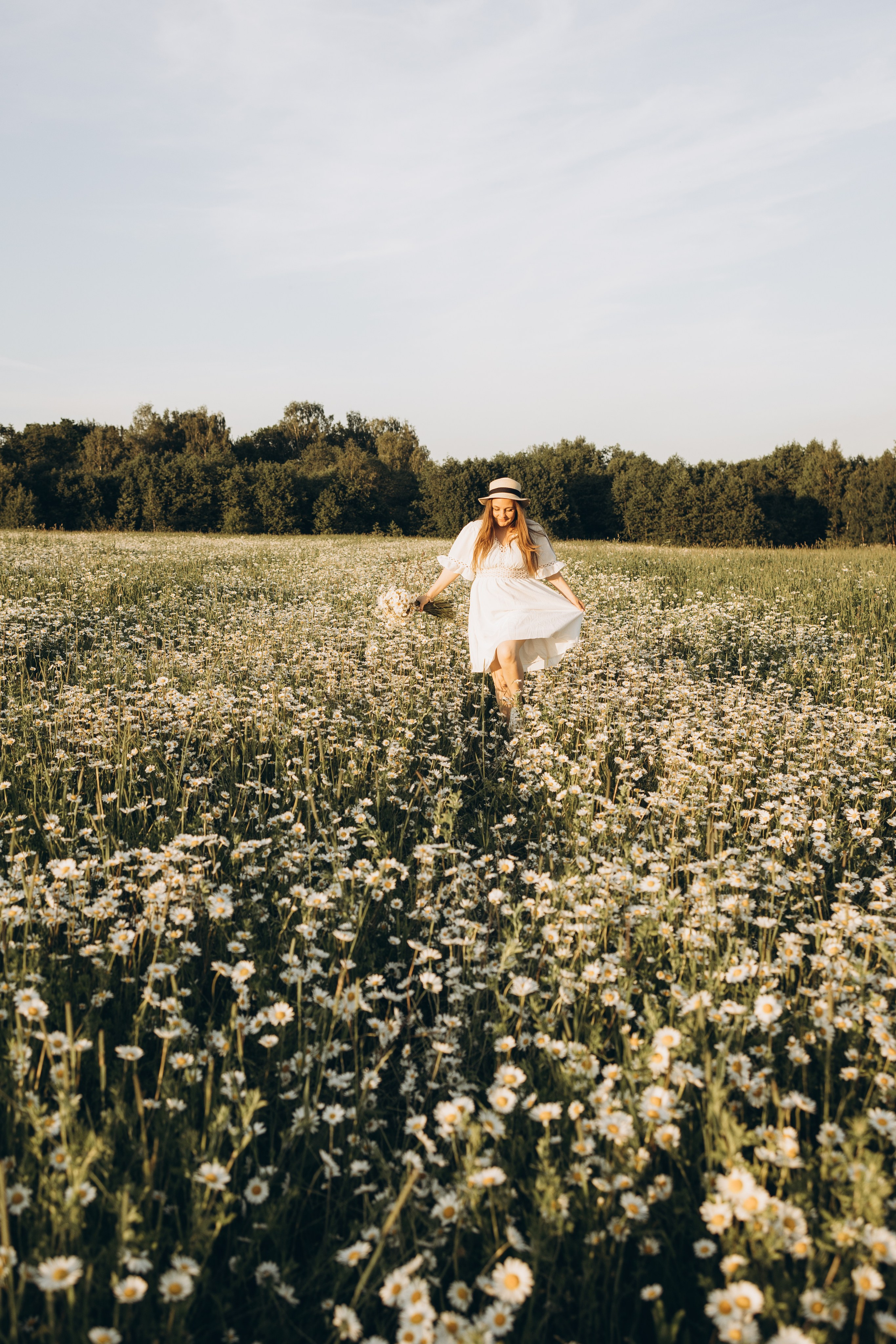 Маша и ромашки. Семейный фотограф в Москве Виктория Ястребинская