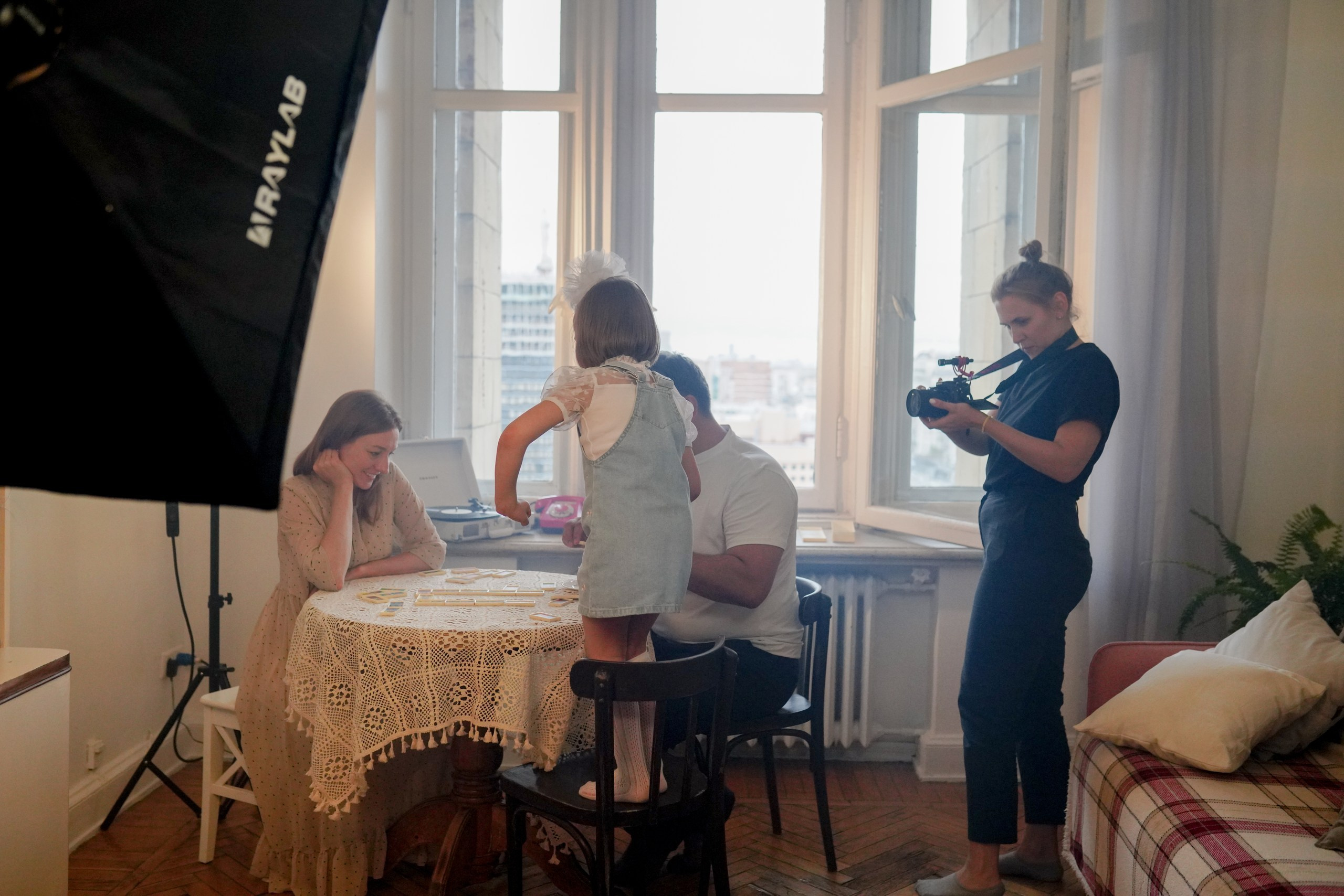 Бэкстейдж со съемок фильма. Семейный фотограф в Москве Лилия Лебедева