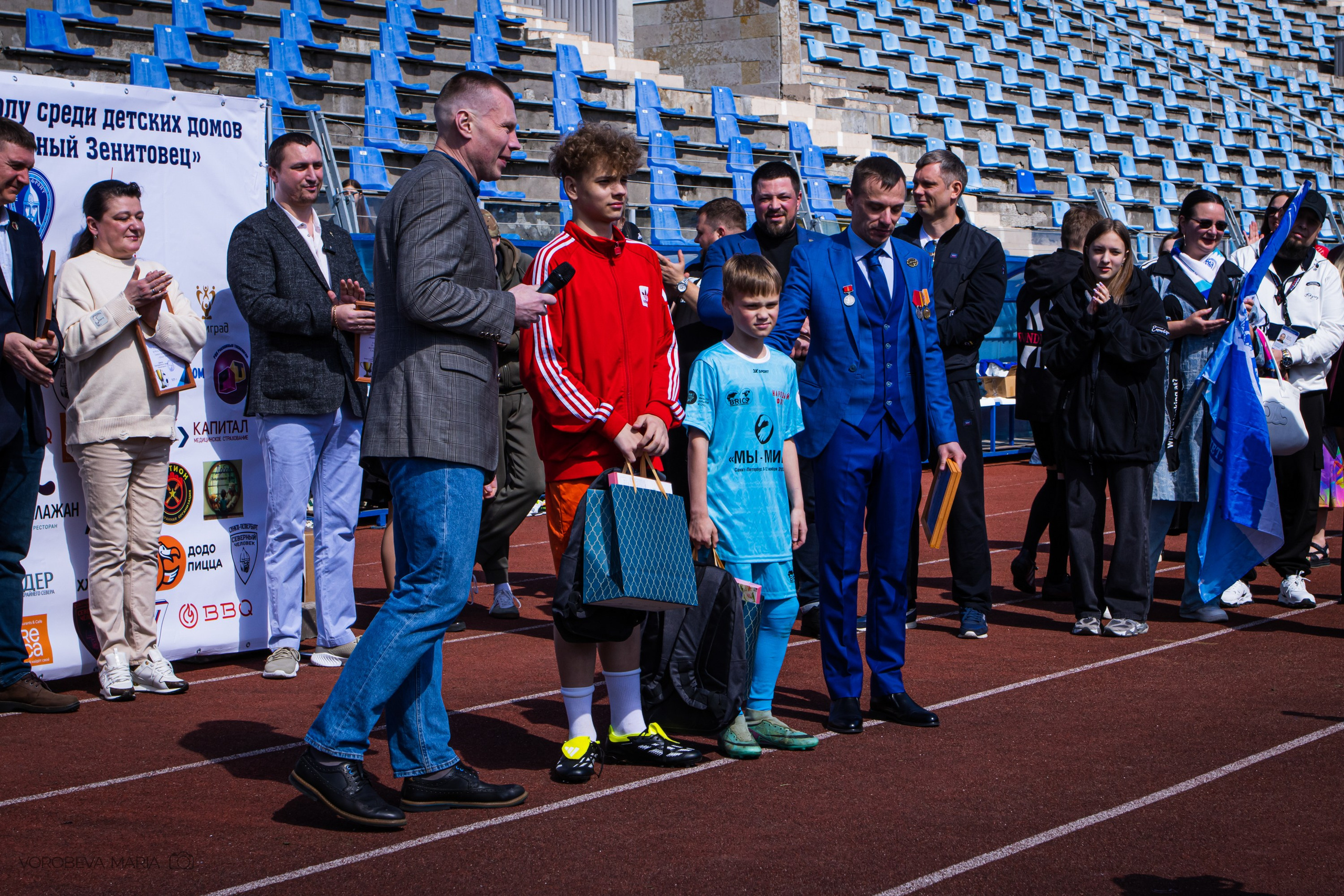 XI Ежегодный турнир по футболу «Юный Зенитовец». Фотограф ювелирных украшений в Санкт-Петербурге Воробьева Мария