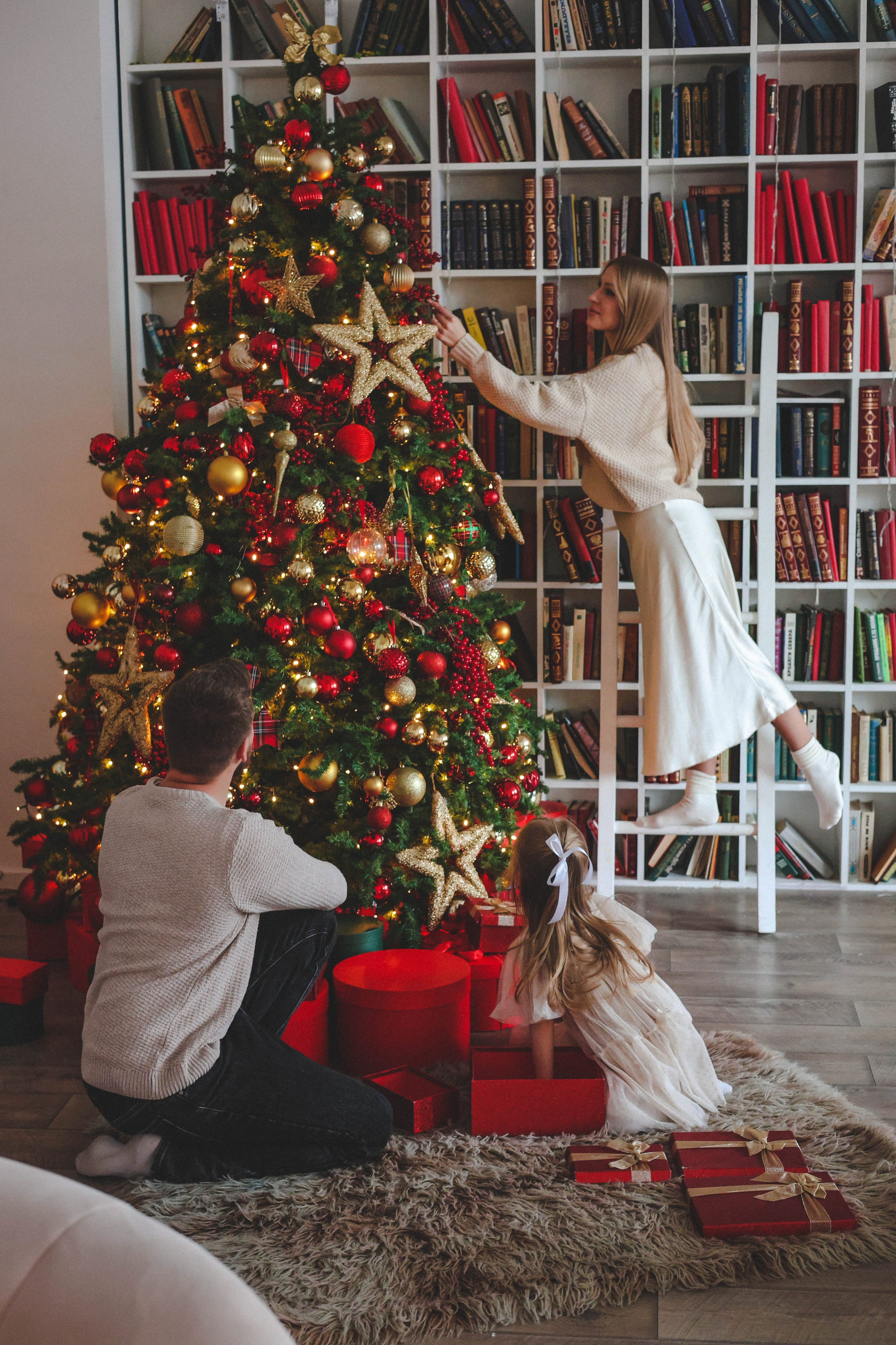 Новогодняя история «Кира и ее семья». Фотограф в Москве Анастасия Калинина