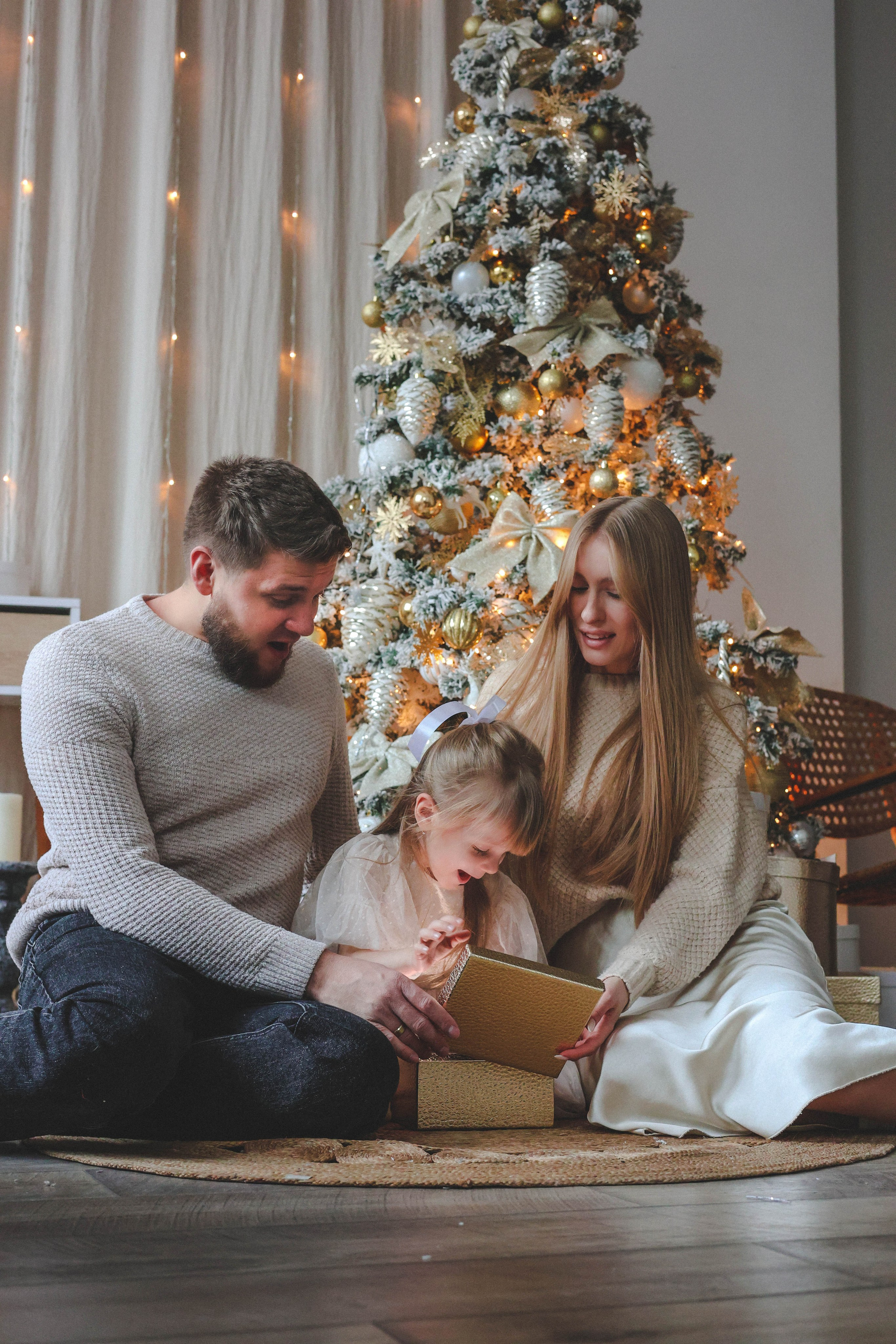 Новогодняя история «Кира и ее семья». Фотограф в Москве Анастасия Калинина