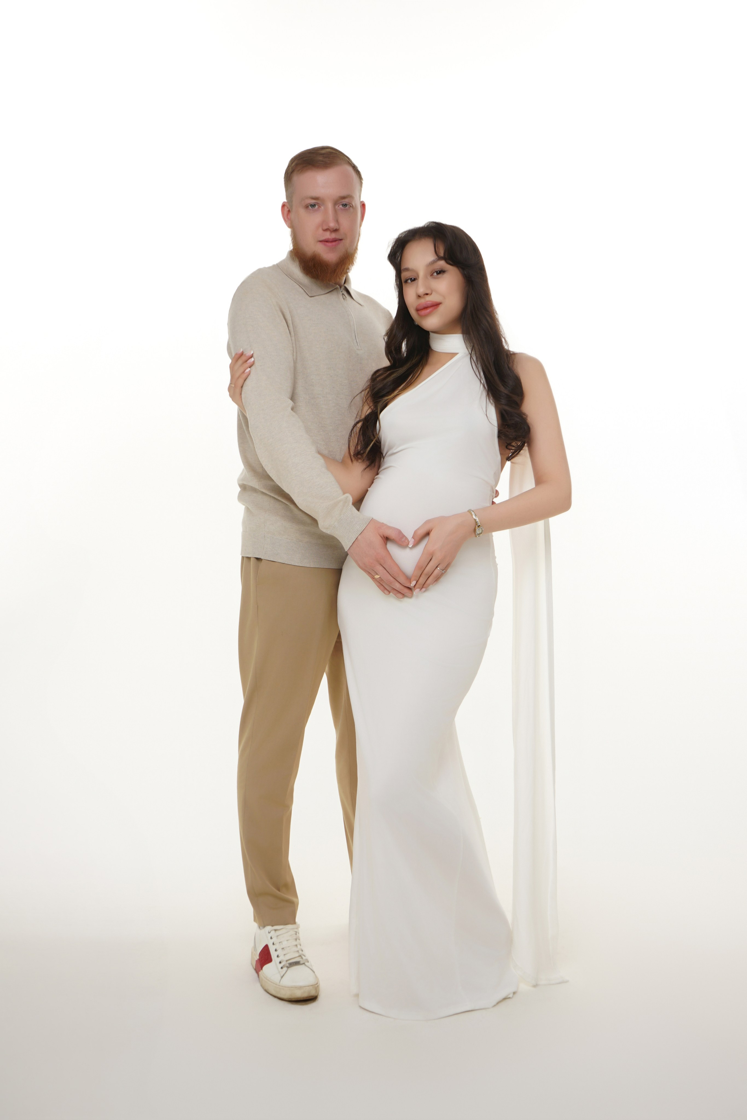 Съёмка беременности в моей фотостудии «НЕБО». Женский фотограф в Химках Алёна Ленёва