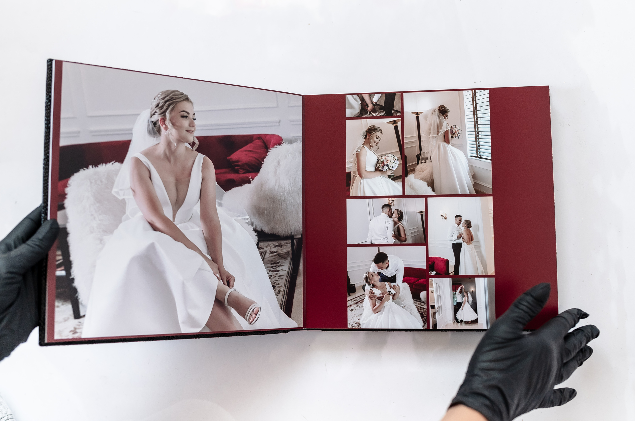 Кожзам, змеином переплете. Свадебная книга 25*25см. Фотограф Котова Валентина