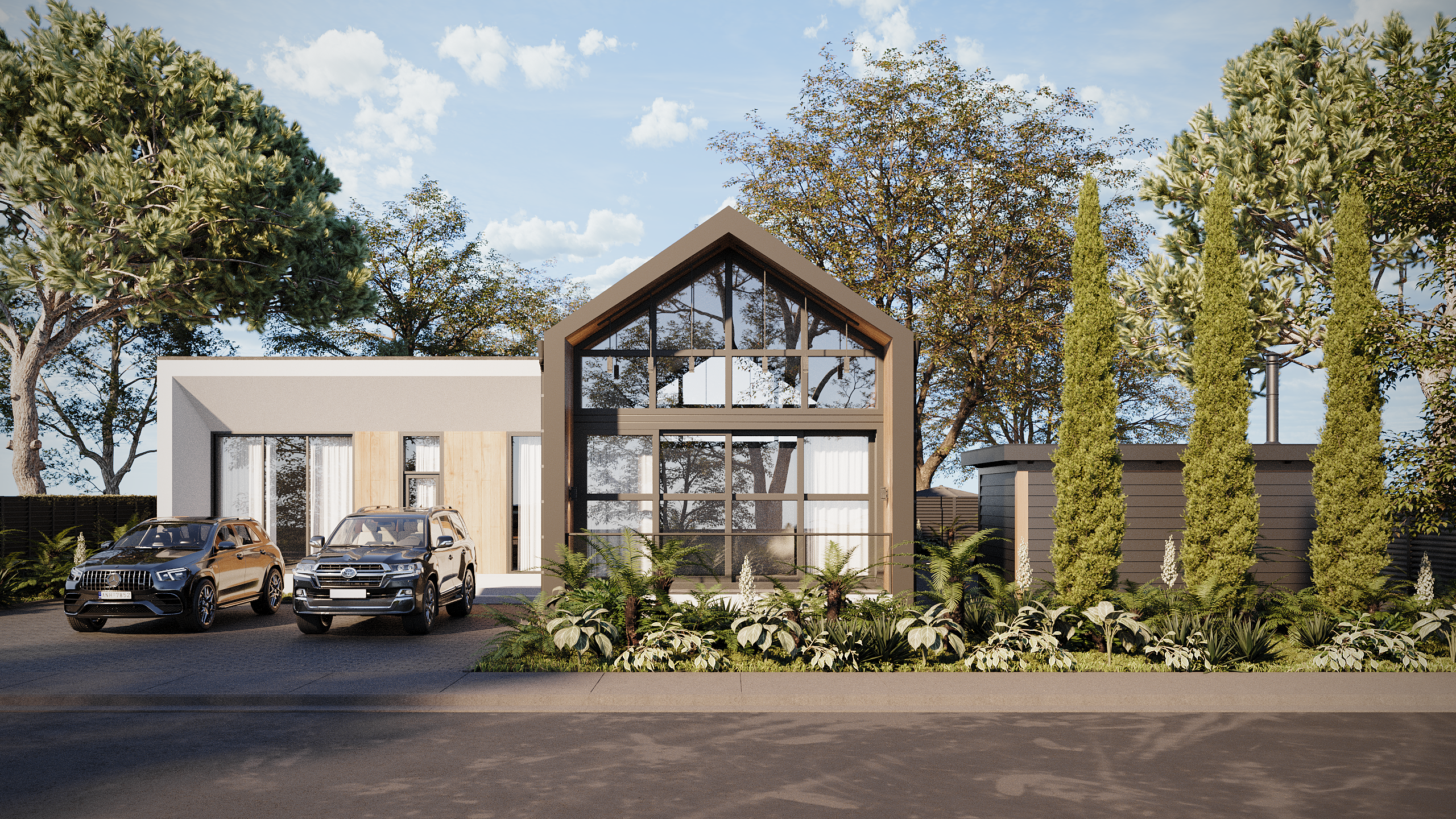 Коттедж. Студия 3d визуализации Arcviz