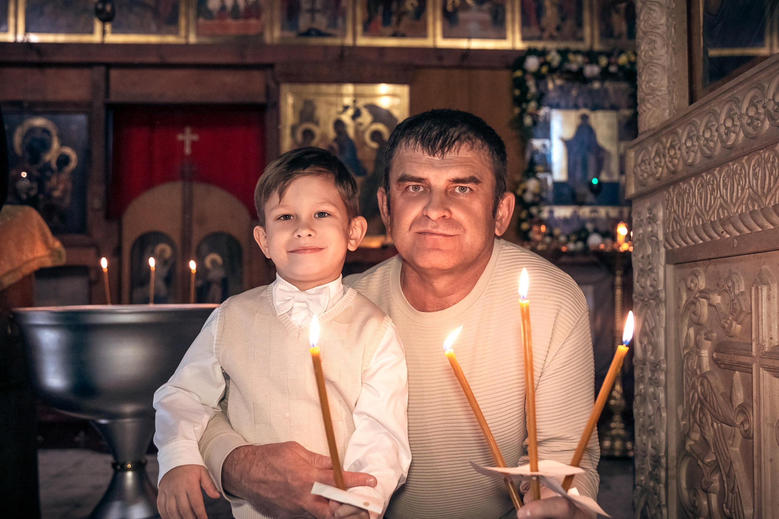 Крещение в Спасо-Андрониковом монастыре 12.10.2024. Фотограф крещения и венчания Антонова Надежда г. Москва