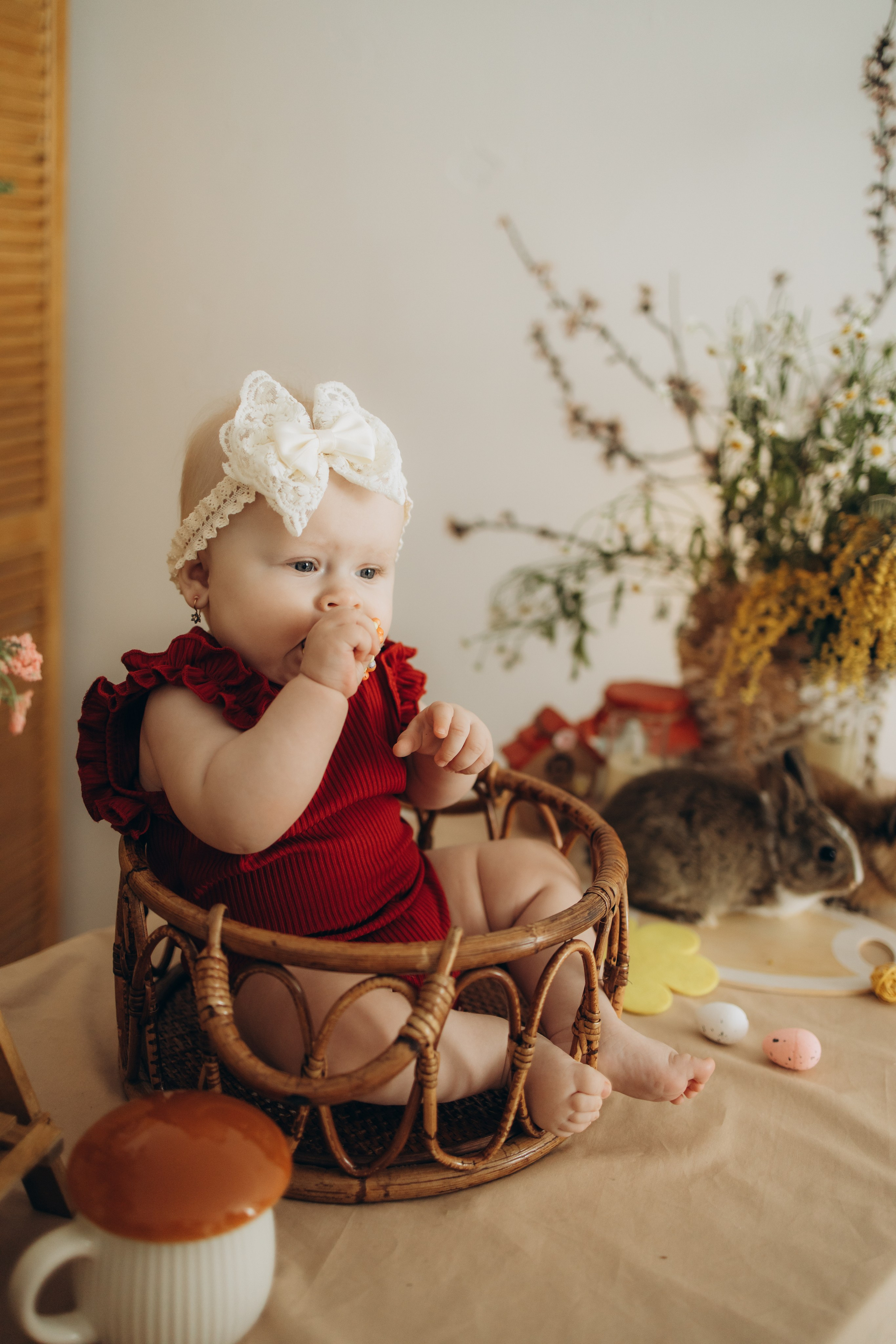Весенняя фотосессия с кроликами. Семейный и Детский фотограф в Краснодаре Дарья Насаченко