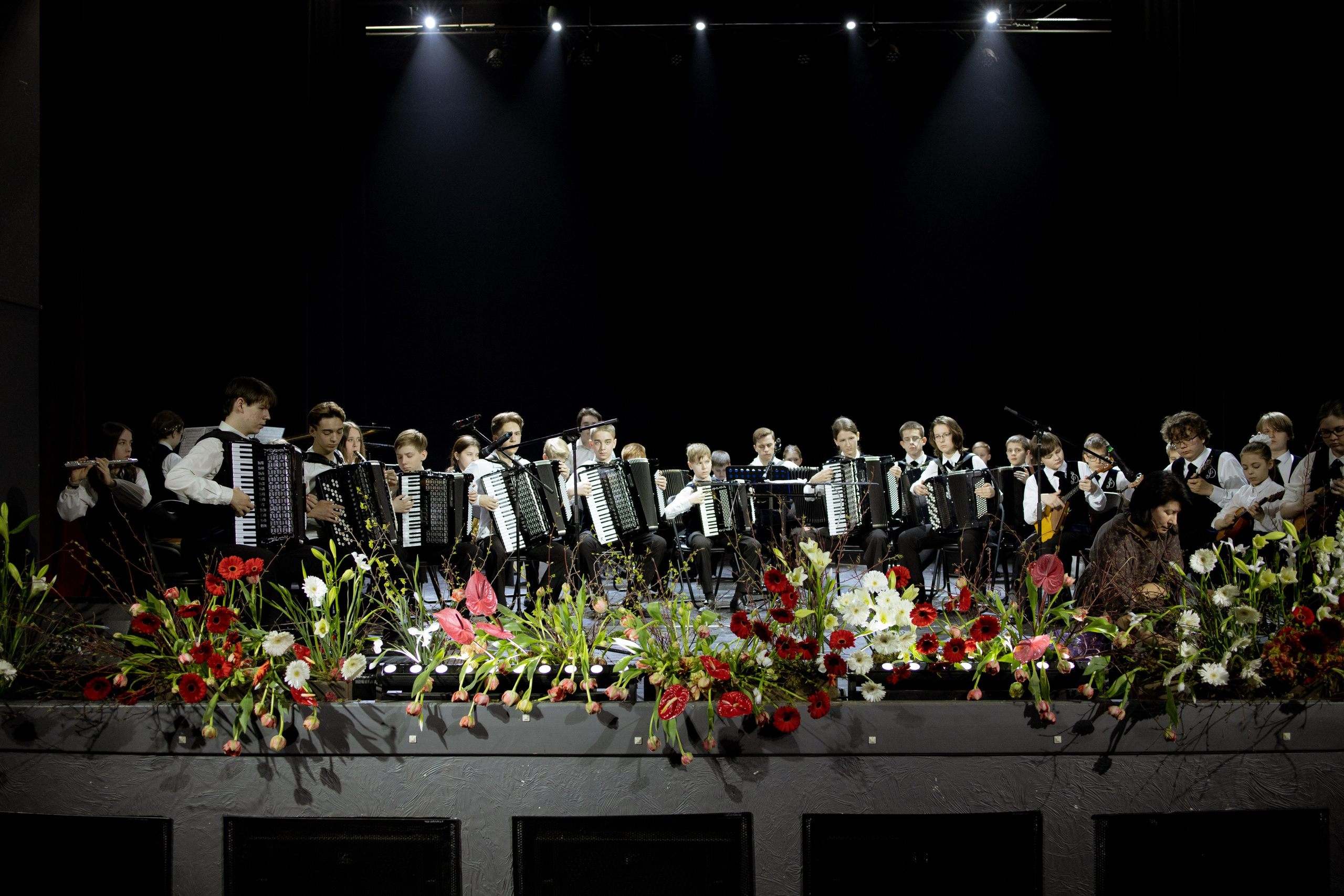 Оформление Отчетного концерта Музыкальной школы Глазунова. Оформление свадеб, декор свадеб Вера Маркова, Москва