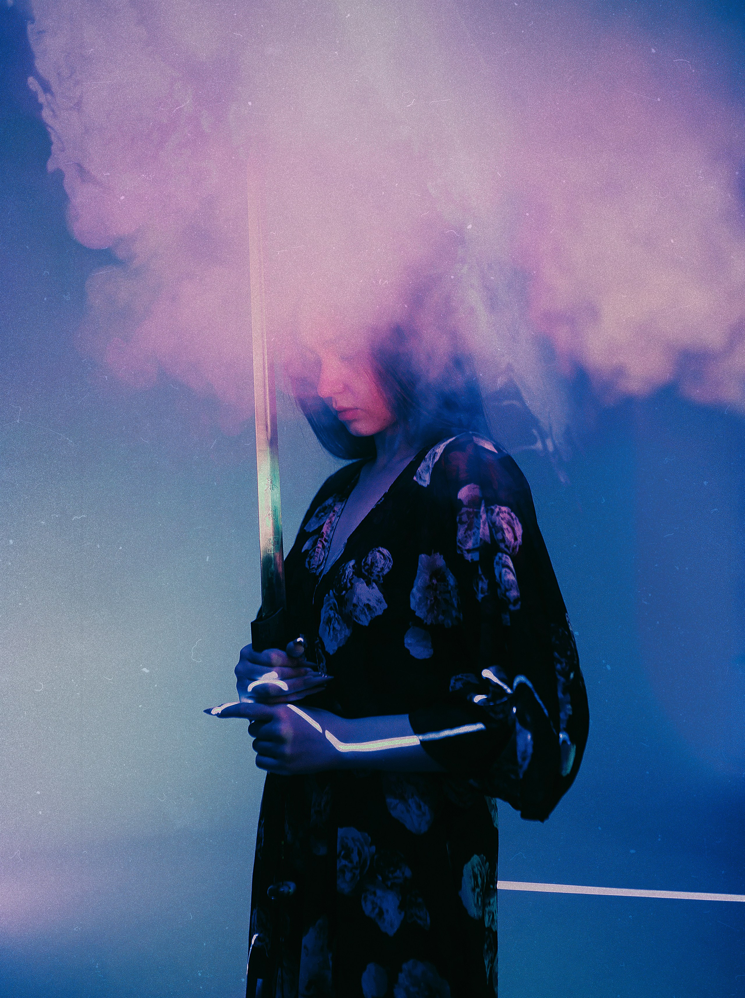 Студийная съемка с цветным светом. Главная