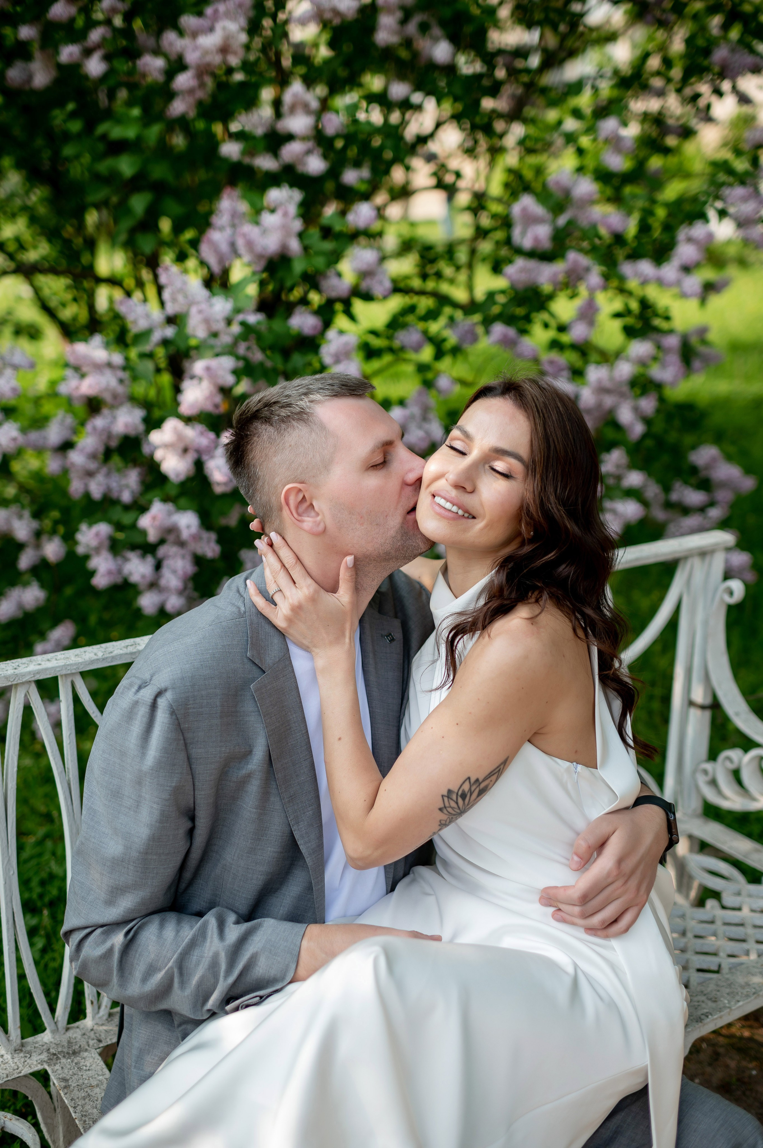 Алина и Алексей (прогулка на кабриолете, Академия Художеств, Екатерининский парк в Пушкине). Портретный, семейный и свадебный фотограф в Санкт-Петербурге и в Пушкине Ширяев Денис