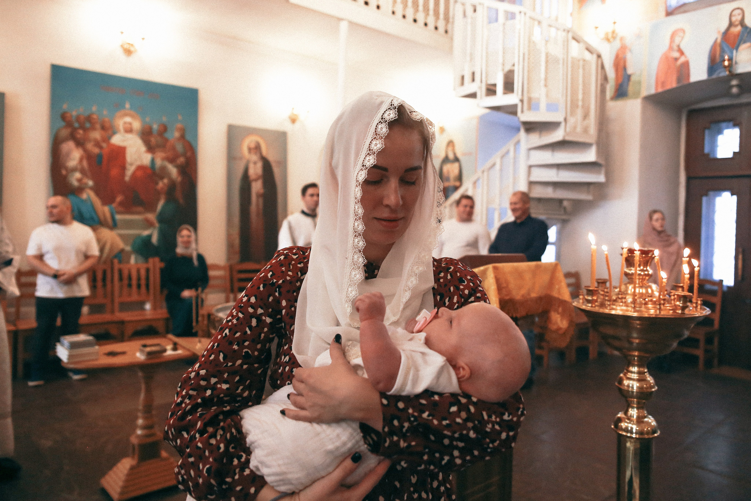 Крещение Софии. Храм Корсунской Иконы Божией Матери. Антонина Морозова, профессиональный семейный фотограф видеограф