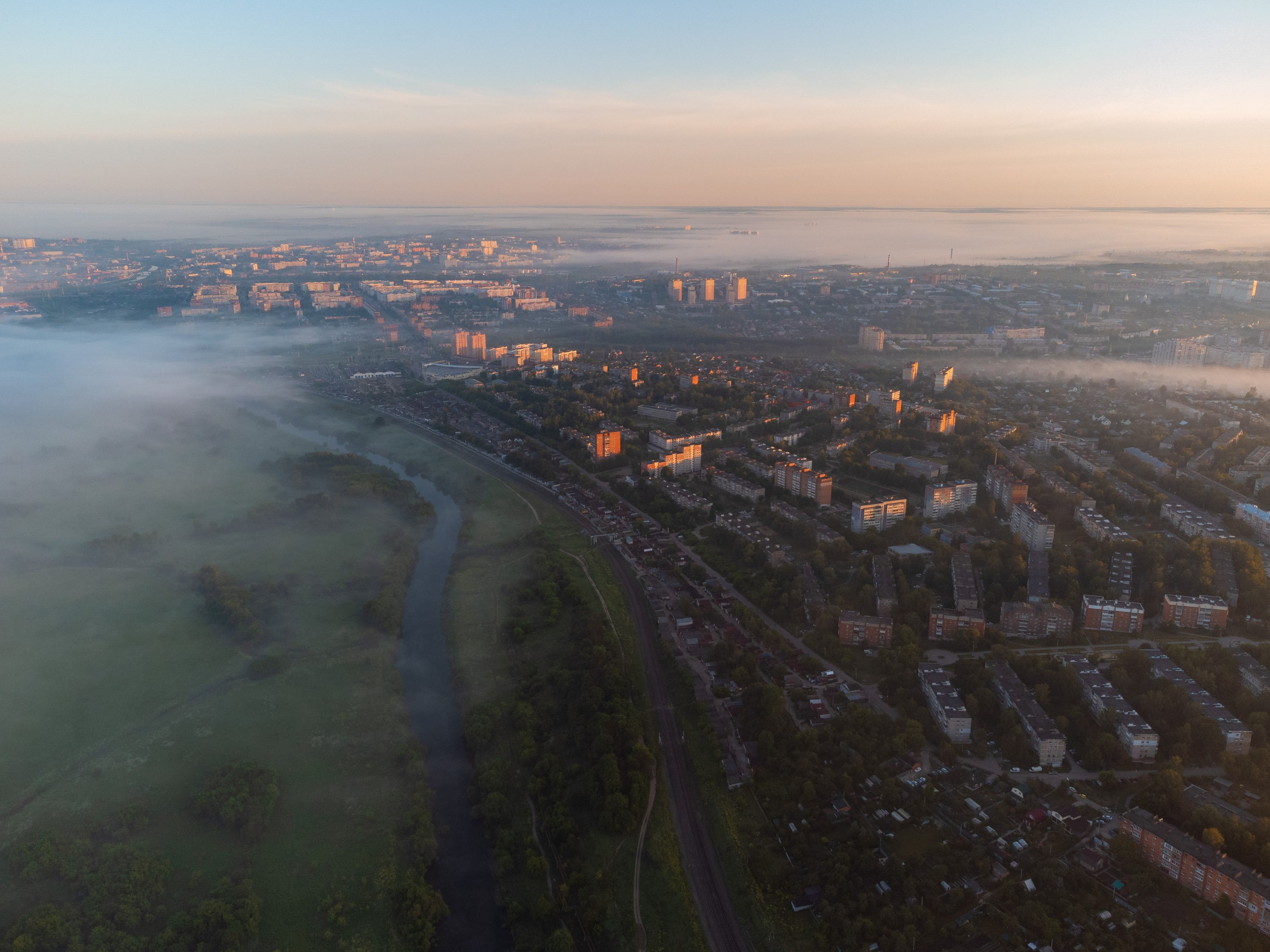 Пролетарский район в тумане. Фотограф и видеооператор в Туле | Даниил Рыбак