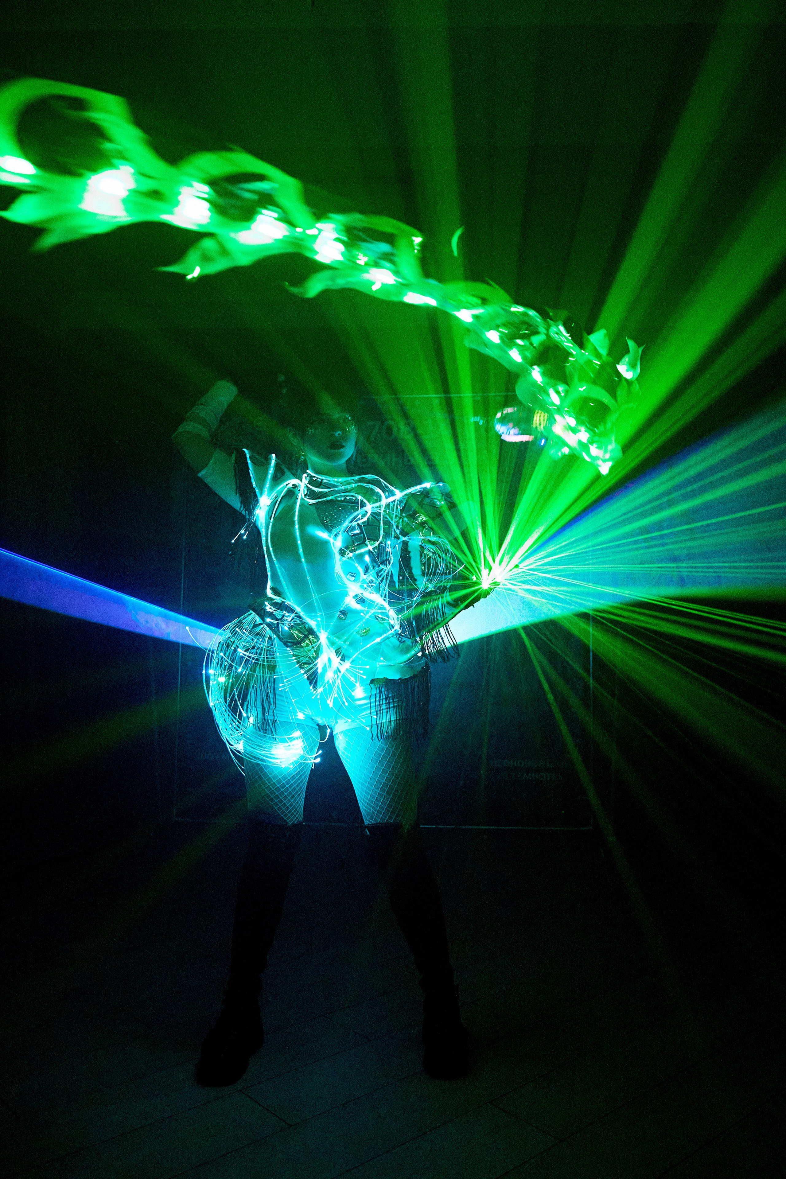 Лазерное шоу. Фотограф Александр Казин