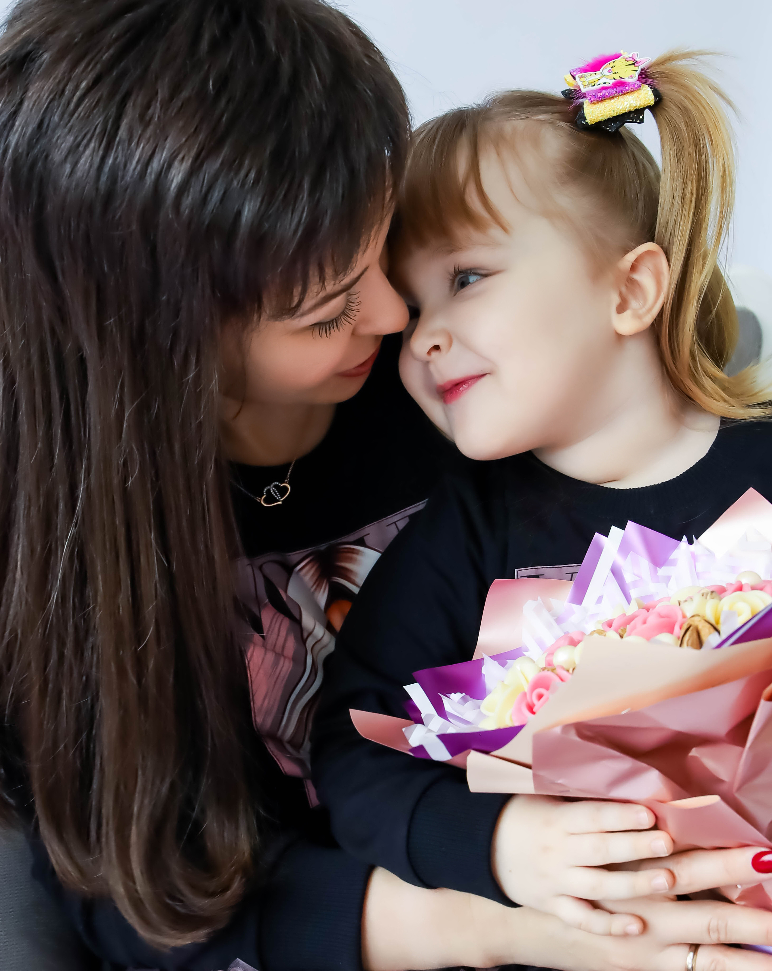 Вероника с семьей