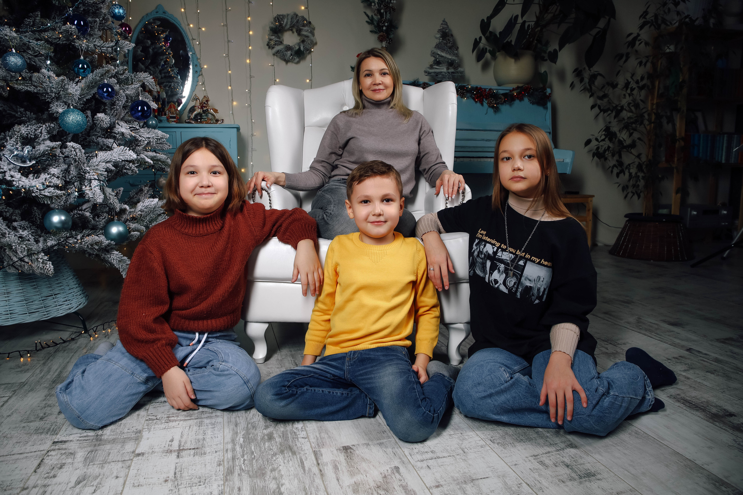 Гузель с детьми