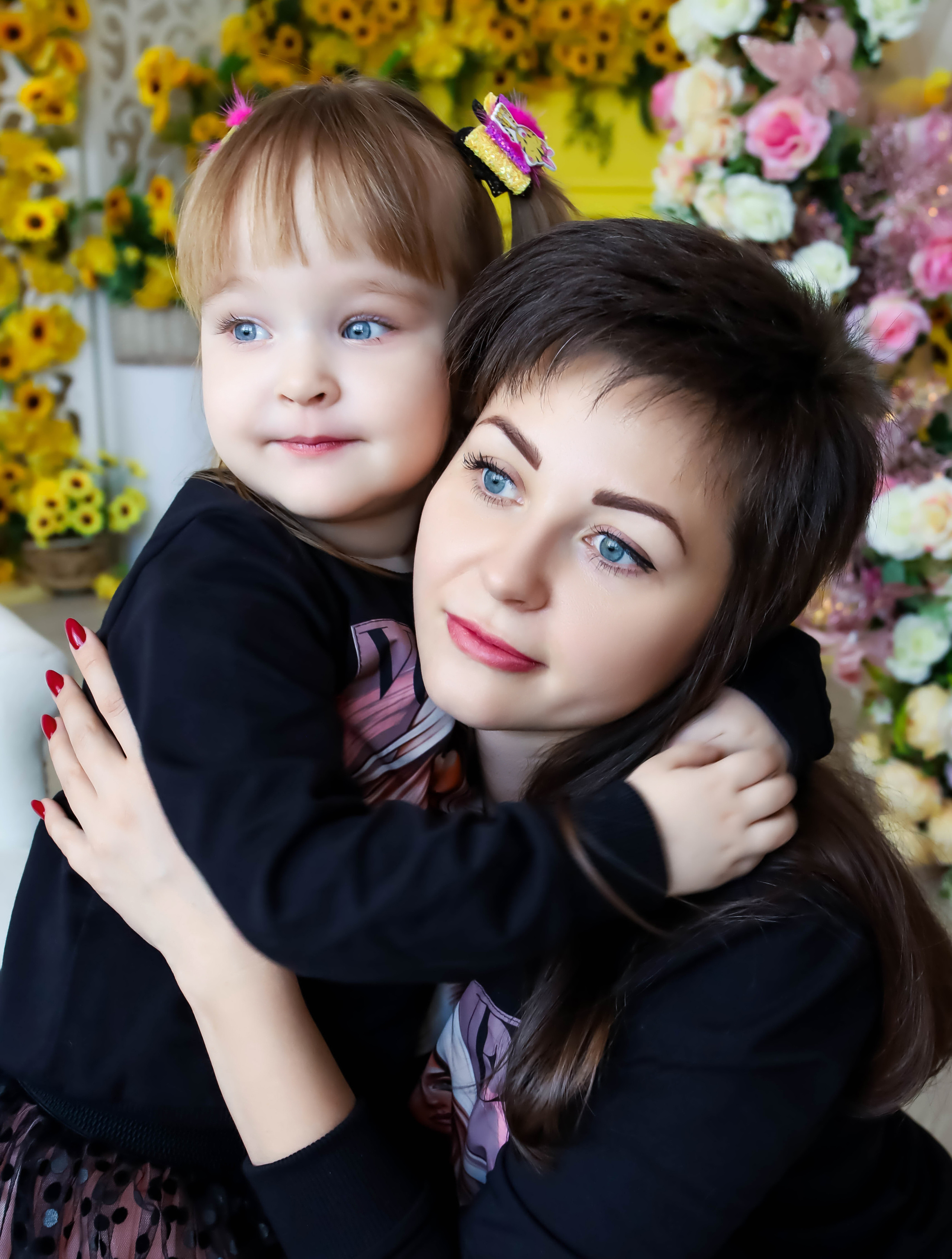 Вероника с семьей