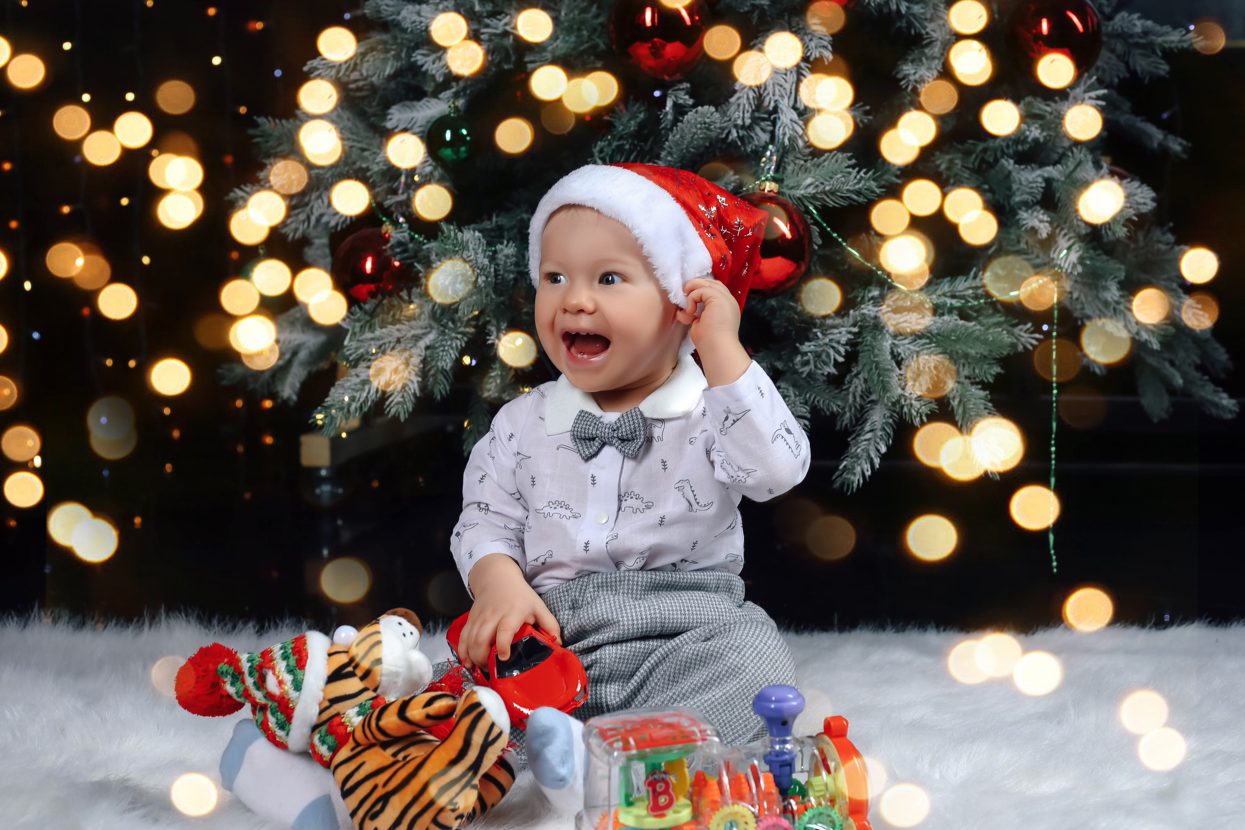 Анна с семьей.Новогодняя 2022