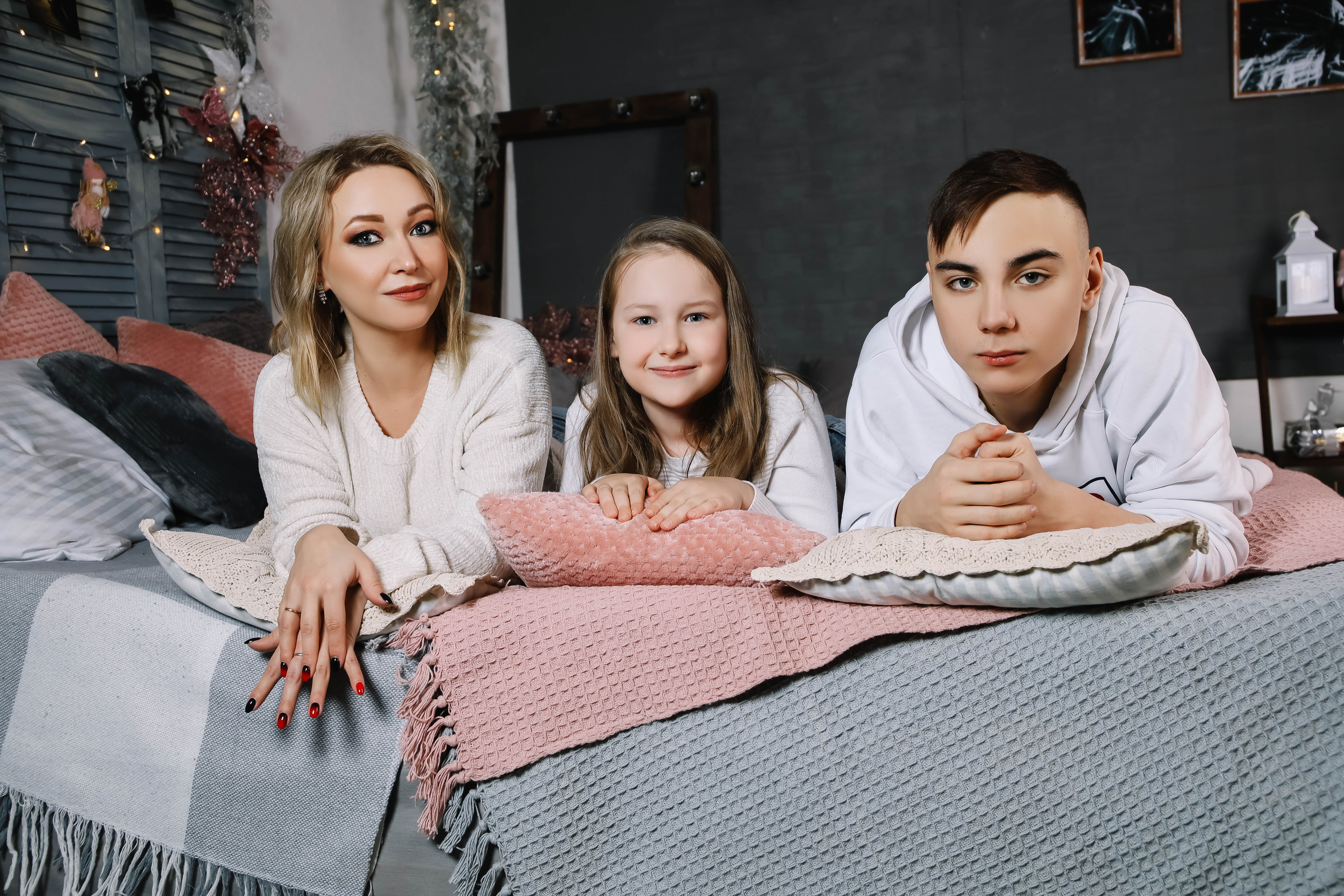 Наталья с детьми