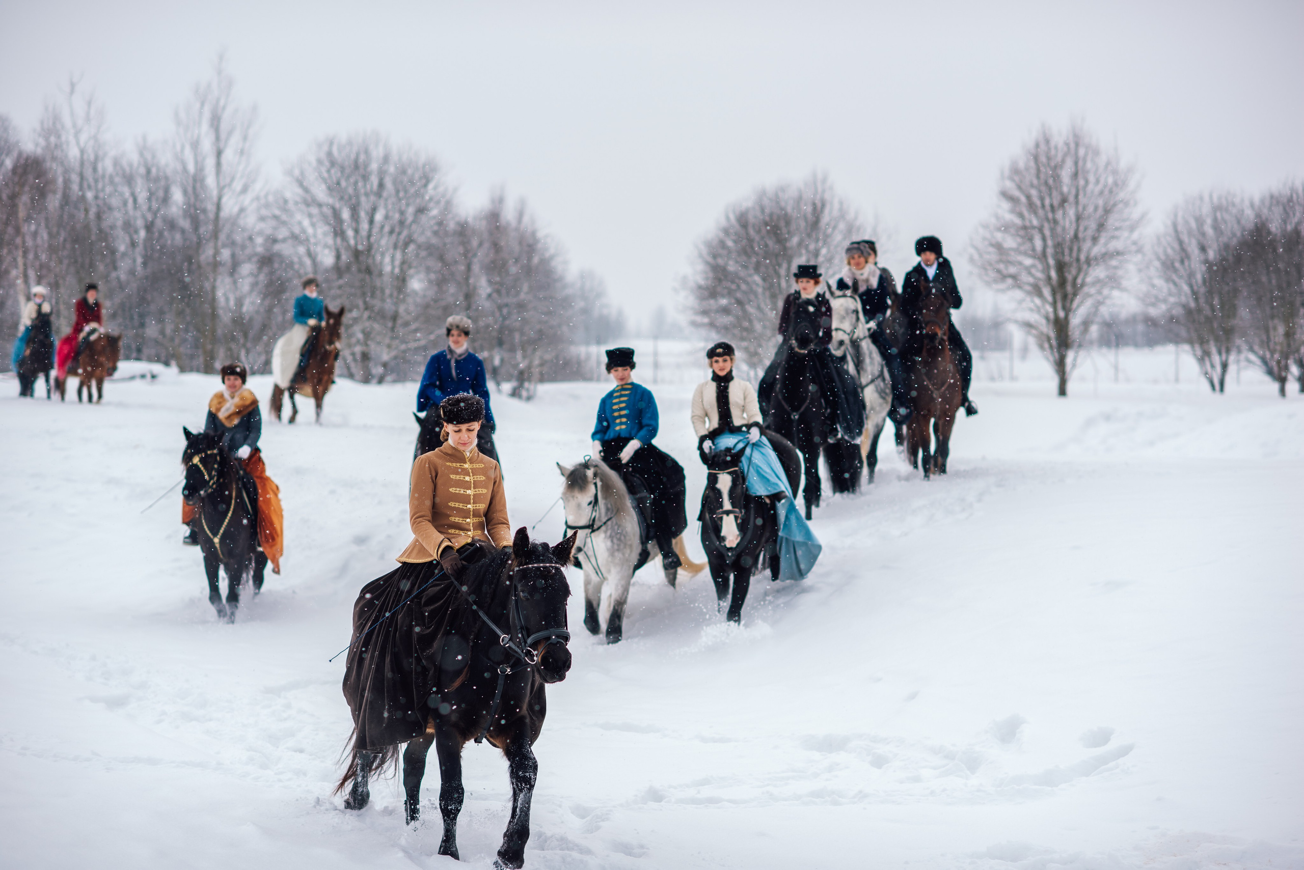 Зимняя парфорсная охота. Фотограф Диана Вальтер