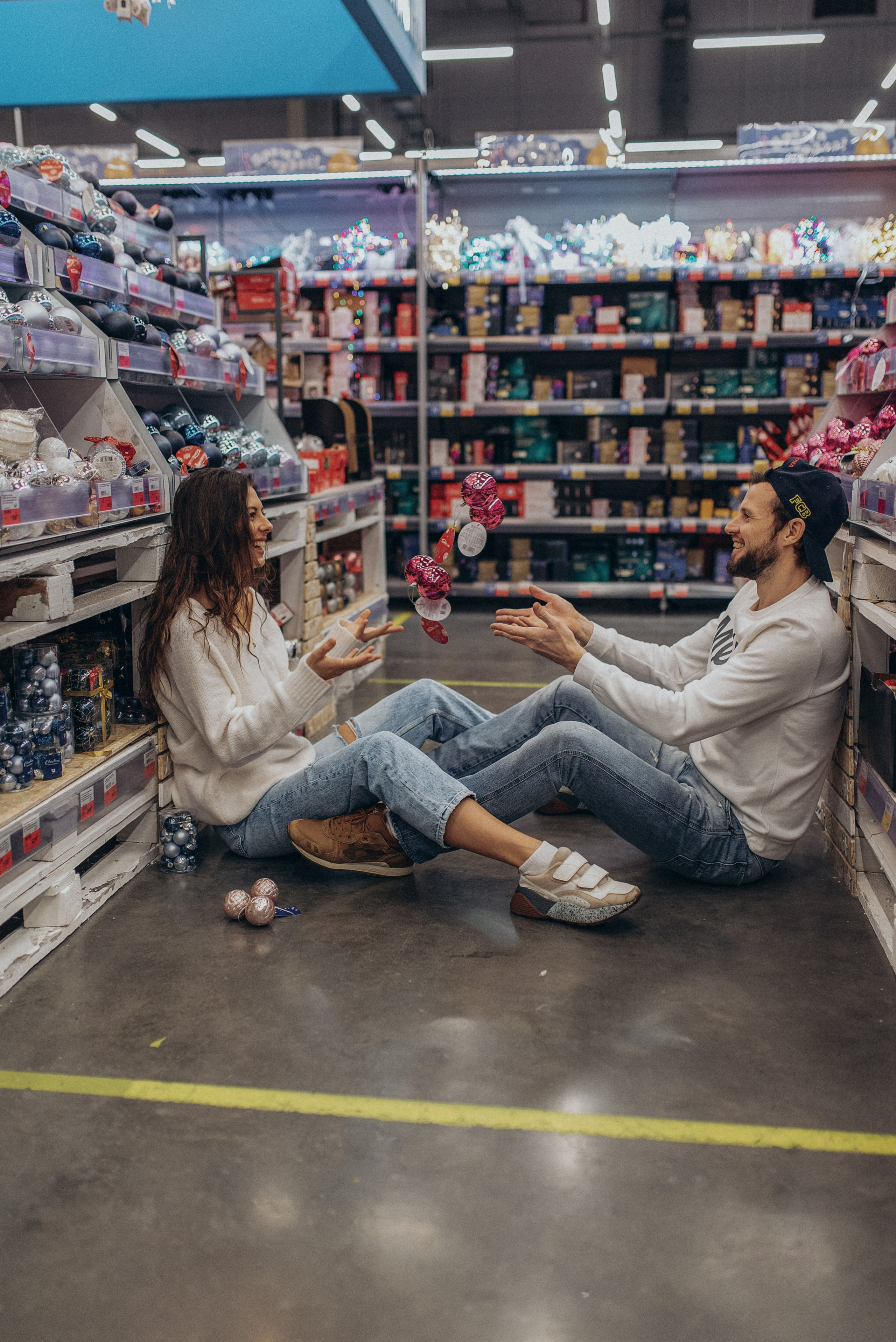 Lovestory в супермаркете. Семейный фотограф в Москве Екатерина Север