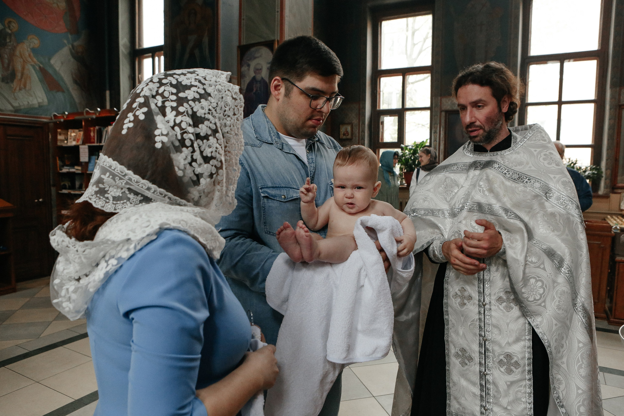 Крещение Максима. Семейный и детский фотограф в Москве Александра Мак
